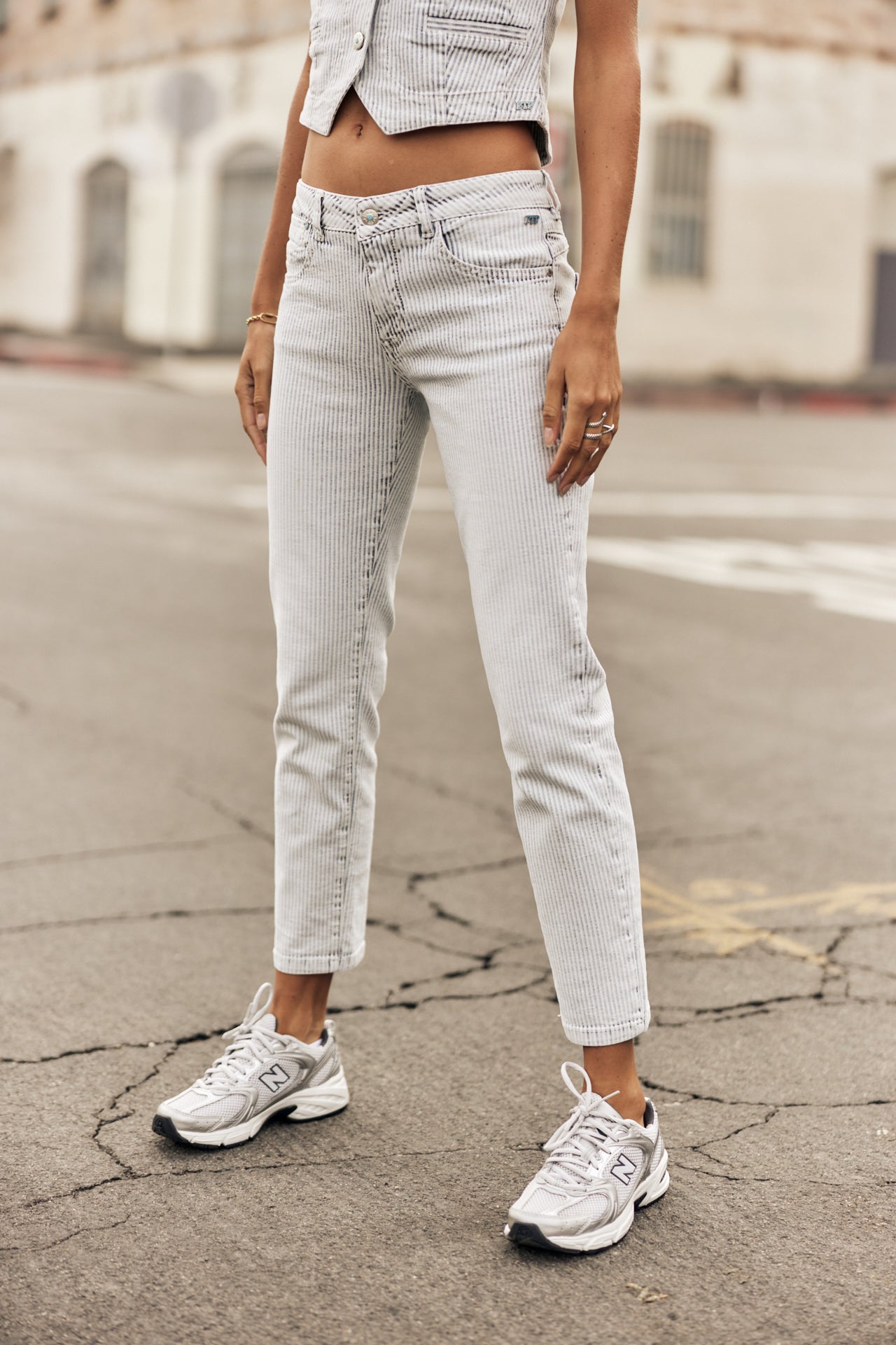 Jeans slim cropped Femme Sophy bossanova | Freeman T. Porter