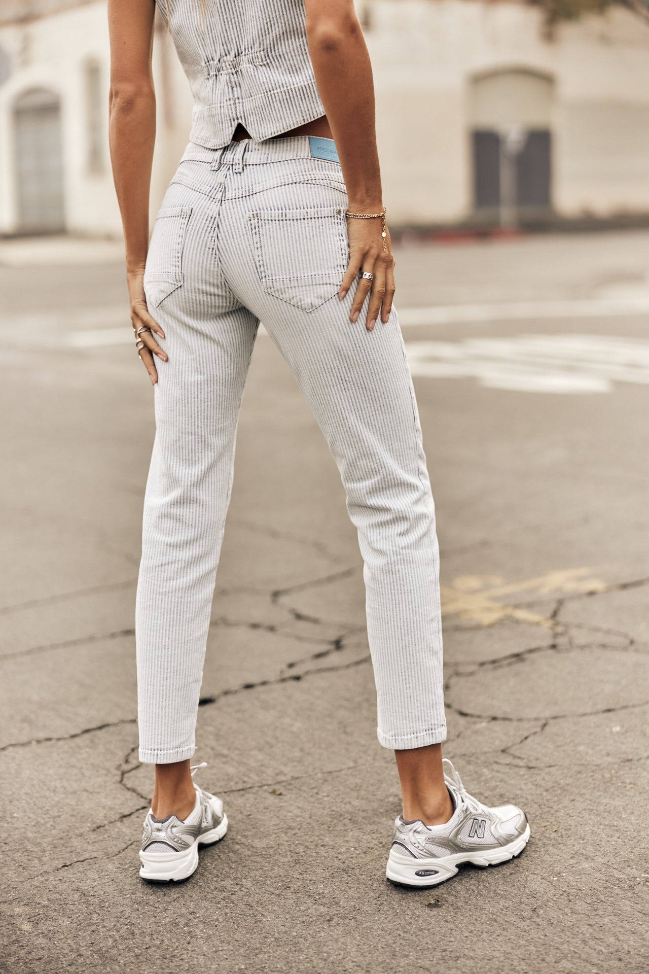 Jeans slim cropped Femme Sophy bossanova | Freeman T. Porter