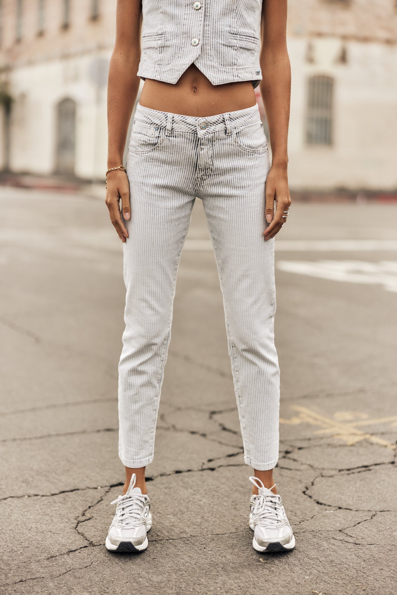 Jeans slim cropped Femme Sophy bossanova | Freeman T. Porter