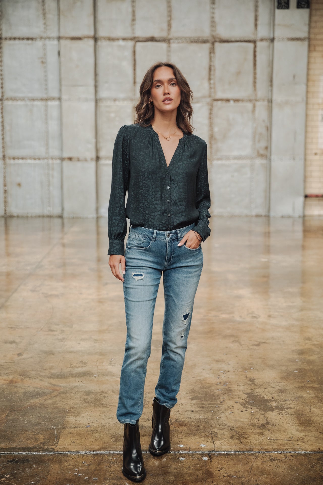 Jeans slim cropped Femme Sophy proof | Freeman T. Porter