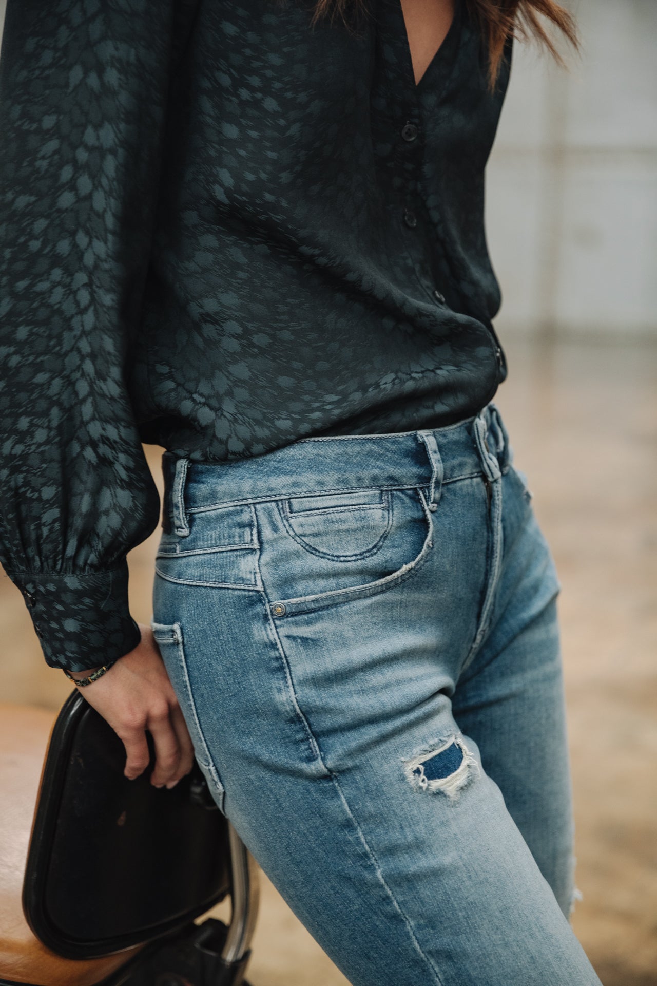 Jeans slim cropped Femme Sophy proof | Freeman T. Porter