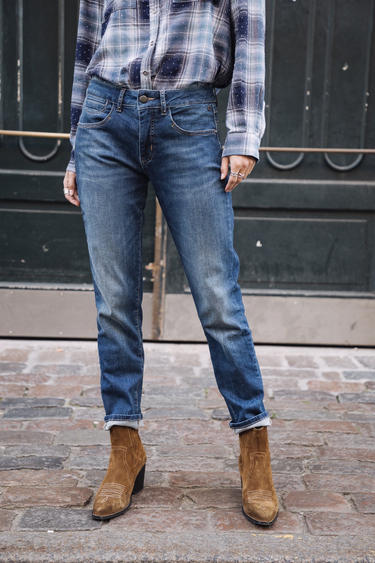 Jeans slim cropped Femme Sophy fever | Freeman T. Porter