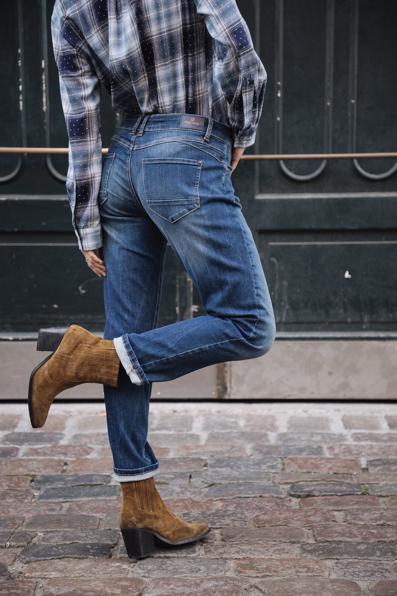 Jeans slim cropped Femme Sophy fever | Freeman T. Porter