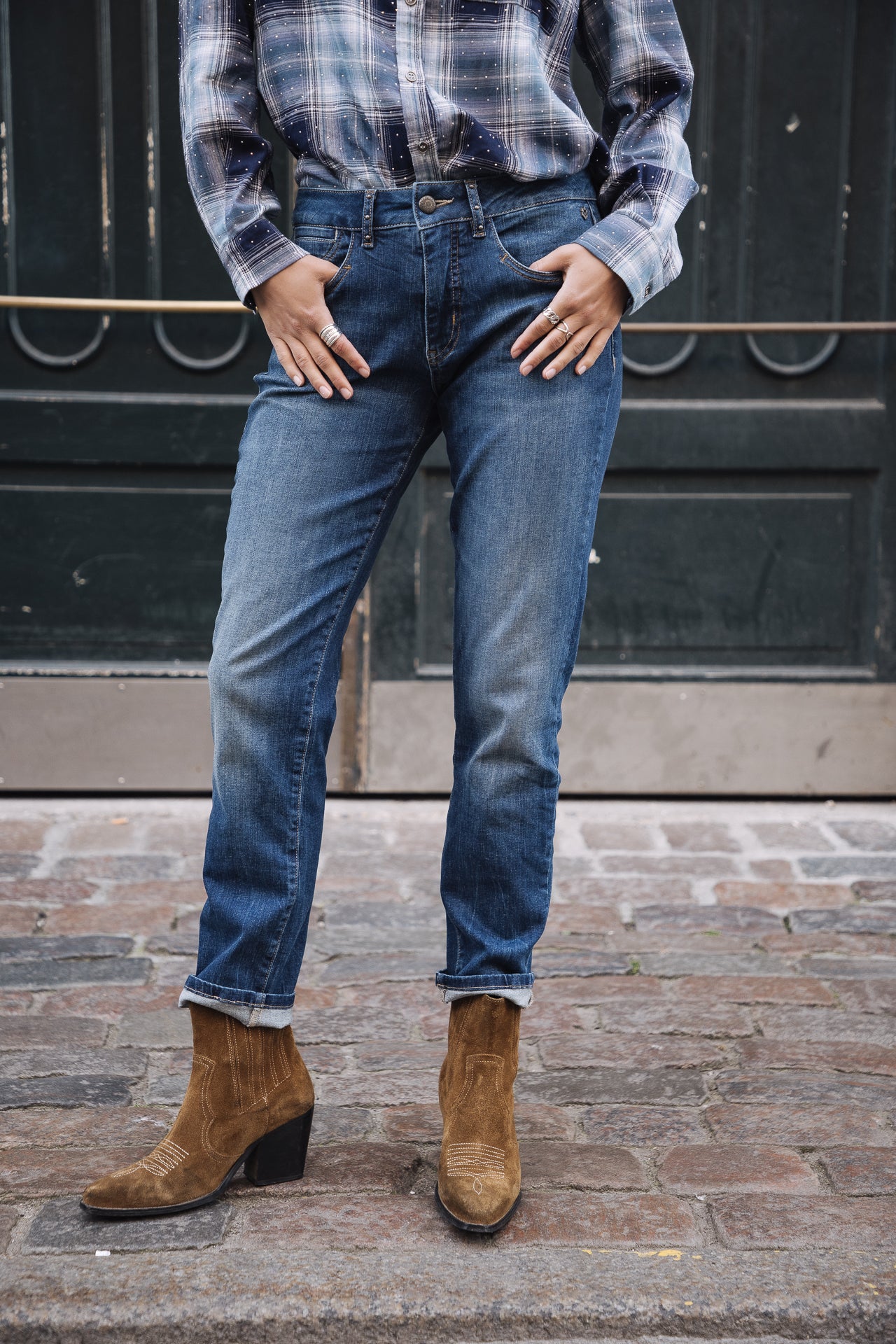 Jeans slim cropped Femme Sophy fever | Freeman T. Porter