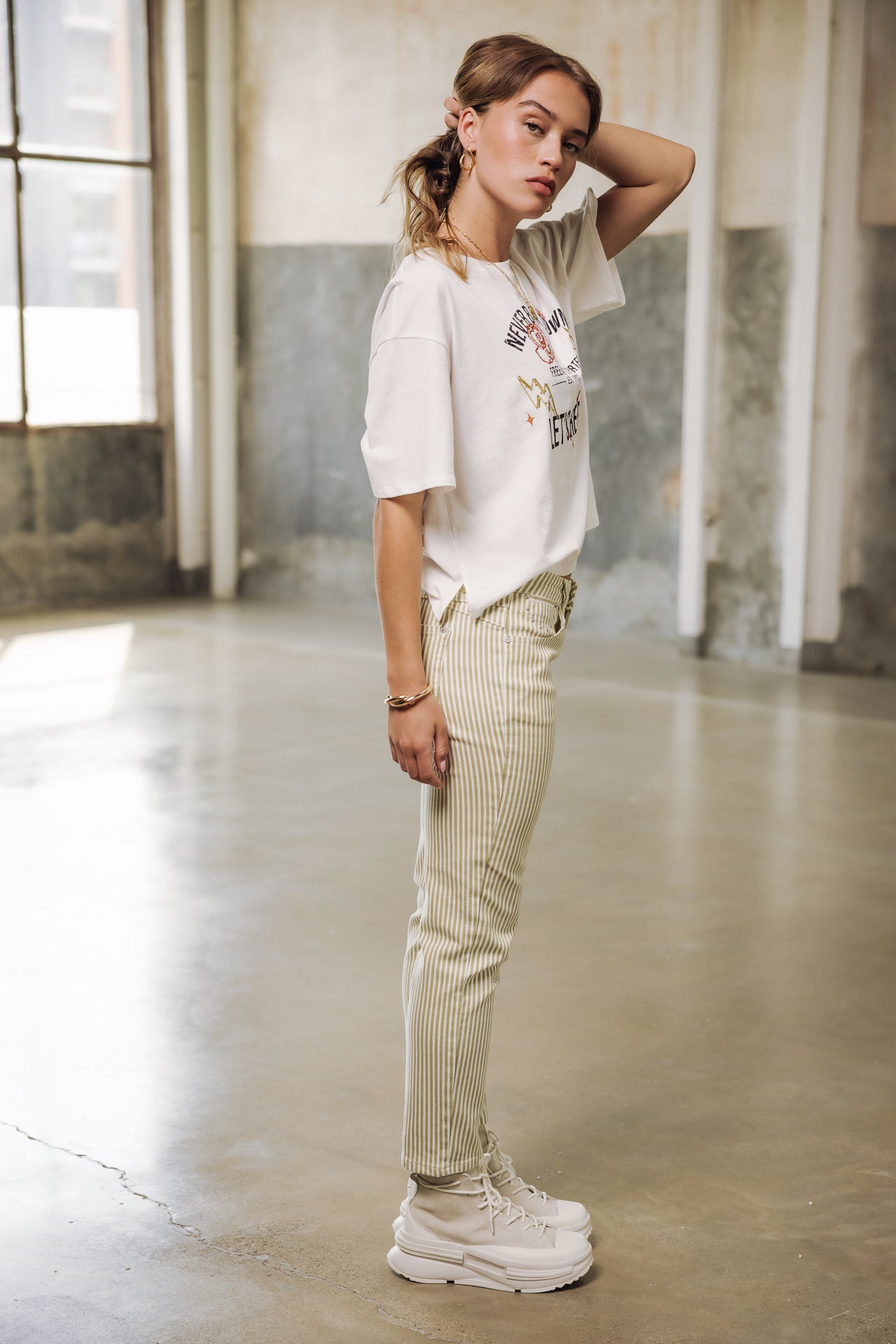 Pantalon cropped Femme Sophy Coyote beige | Freeman T. Porter
