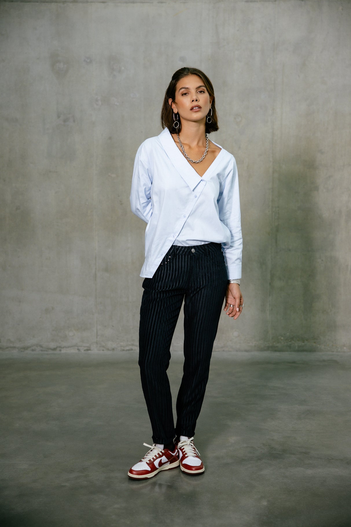 Pantalon cropped Woman Sophy Norwich black | Freeman T. Porter