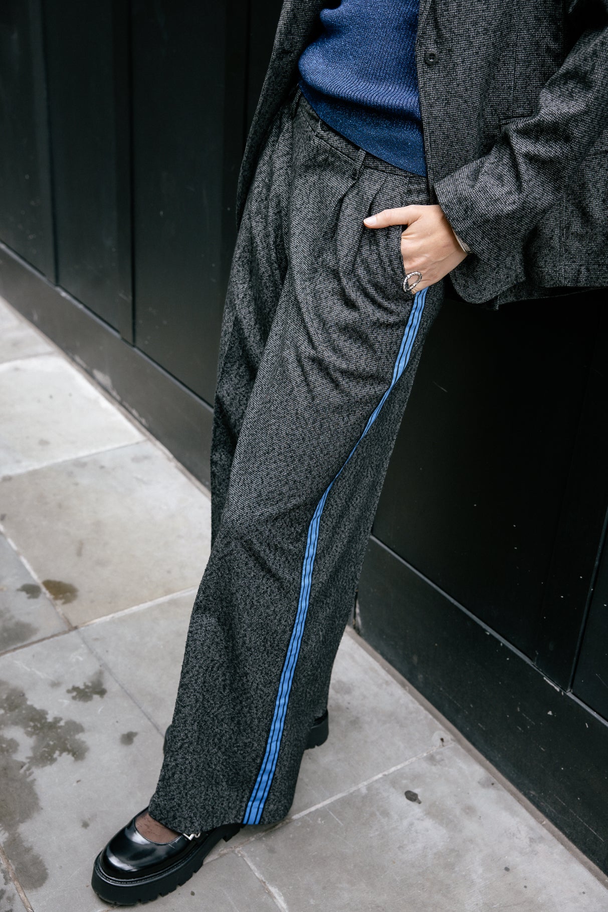 Pantalon large taille haute Femme Nathalia Brummell moon rock | Freeman T. Porter