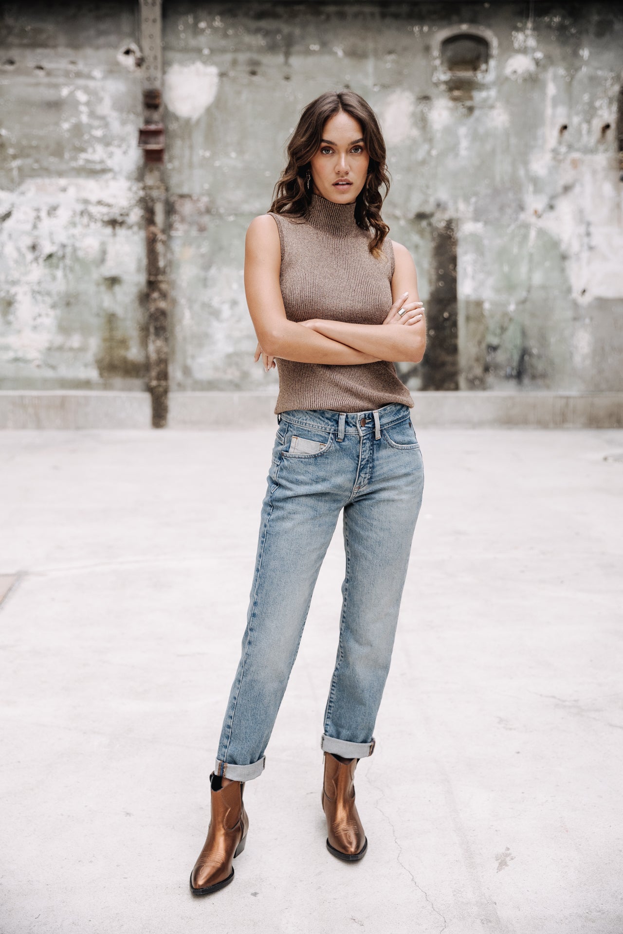 Jeans cropped boyfriend Femme Timea furano | Freeman T. Porter