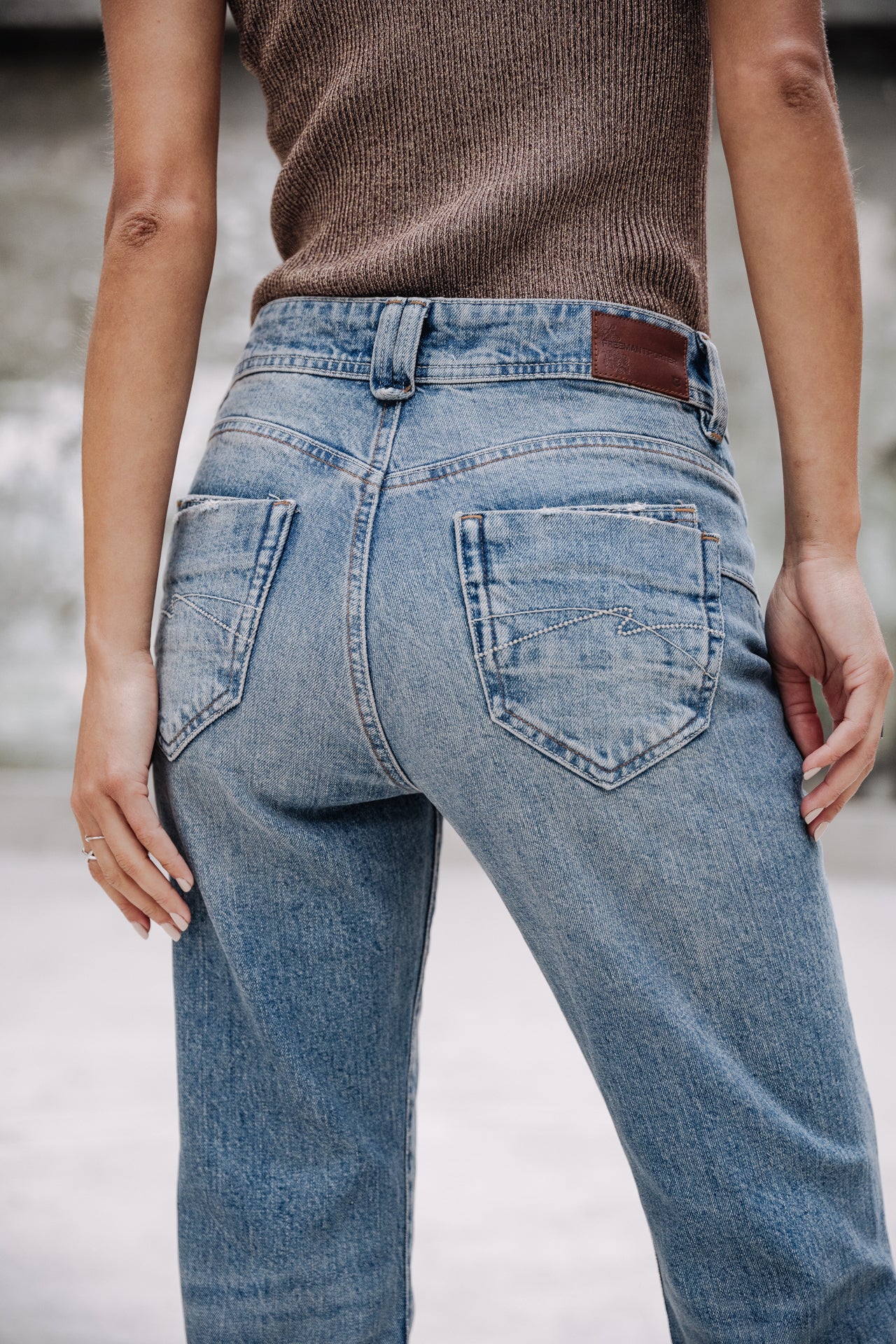 Jeans cropped boyfriend Femme Timea furano | Freeman T. Porter