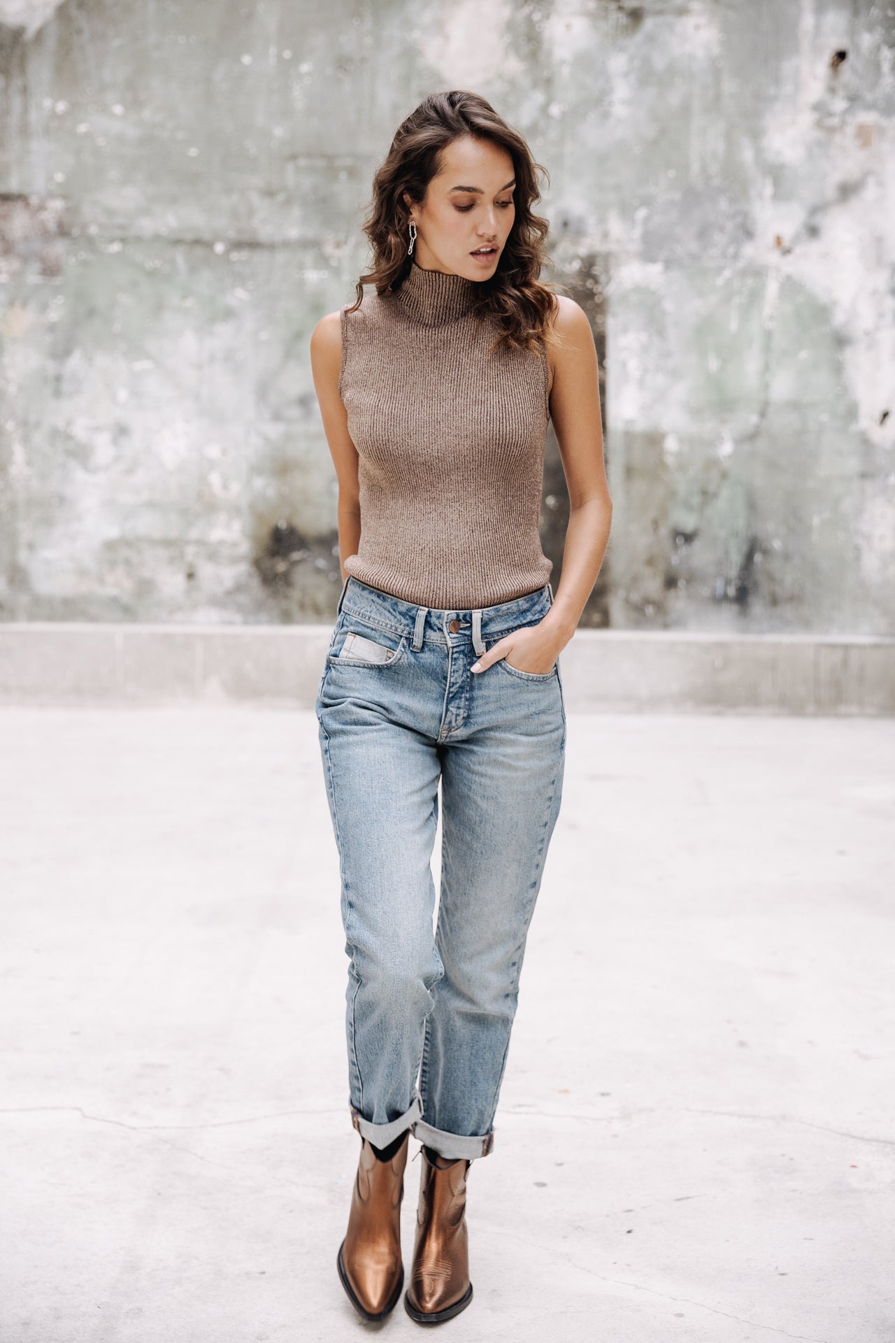 Jeans cropped boyfriend Femme Timea furano | Freeman T. Porter