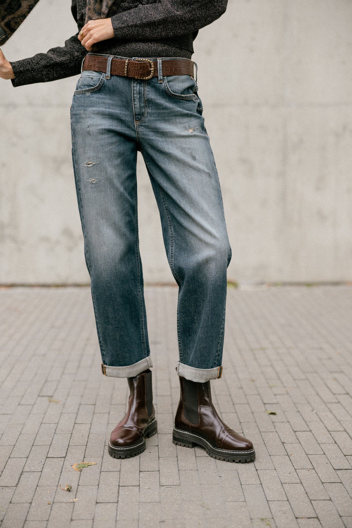 Jeans cropped boyfriend Frau Timea salute | Freeman T. Porter