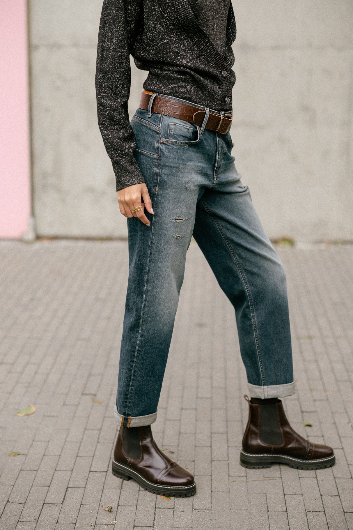 Jeans cropped boyfriend Frau Timea salute | Freeman T. Porter