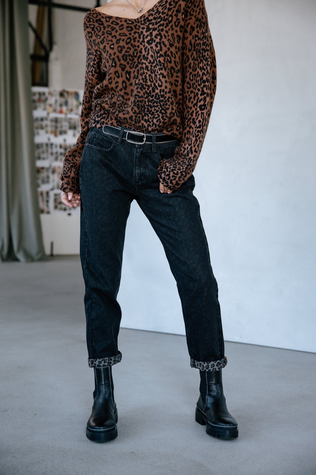 Jeans cropped boyfriend Frau Timea Denim jilin dark | Freeman T. Porter