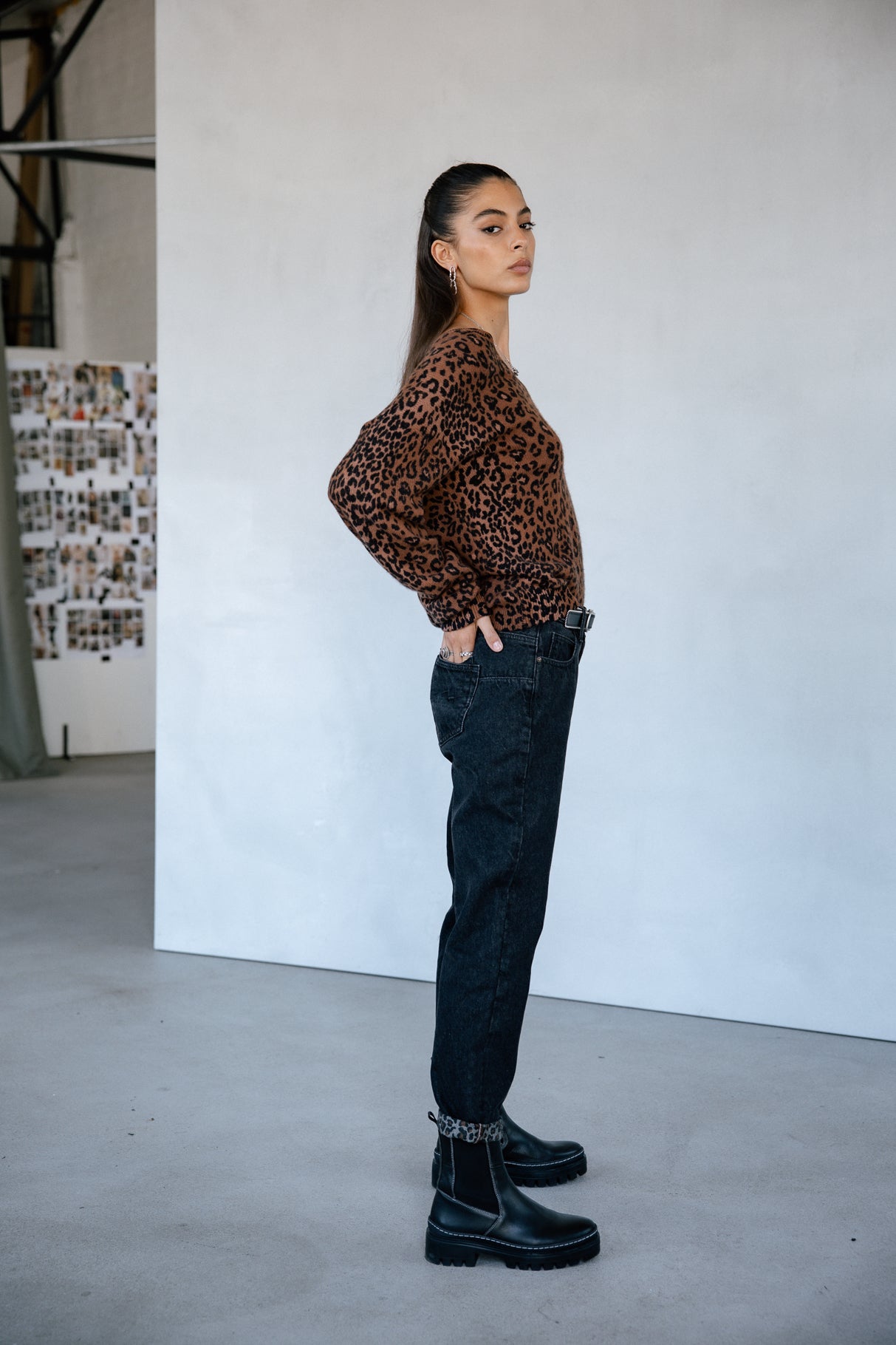 Jeans cropped boyfriend Frau Timea Denim jilin dark | Freeman T. Porter