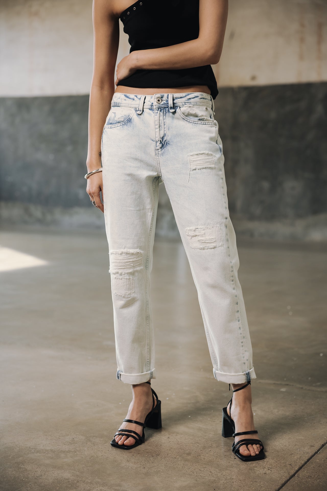 Boyfriend-Cropped-Jeans Frau Timea Denim benett | Freeman T. Porter