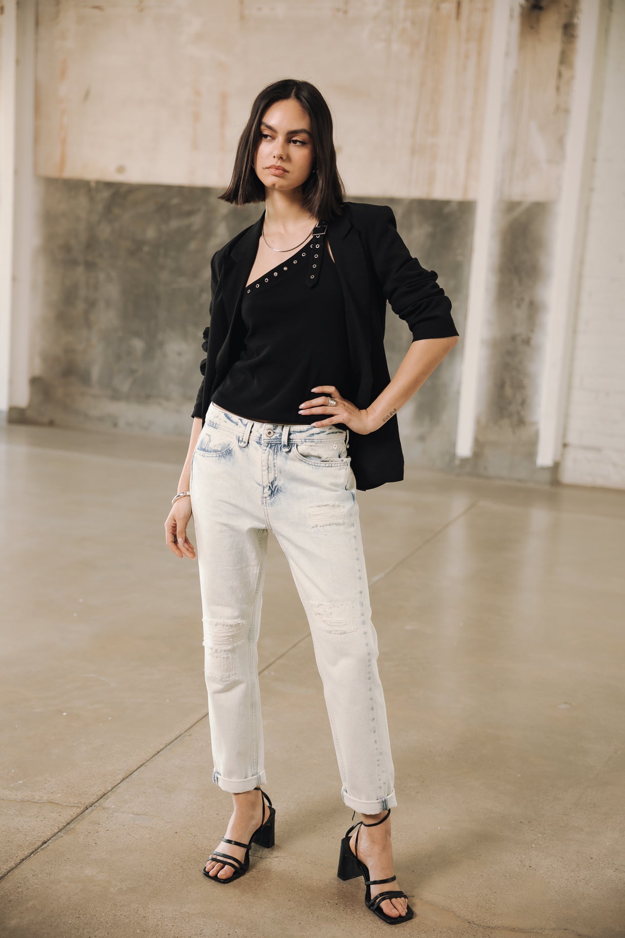Boyfriend-Cropped-Jeans Frau Timea Denim benett | Freeman T. Porter