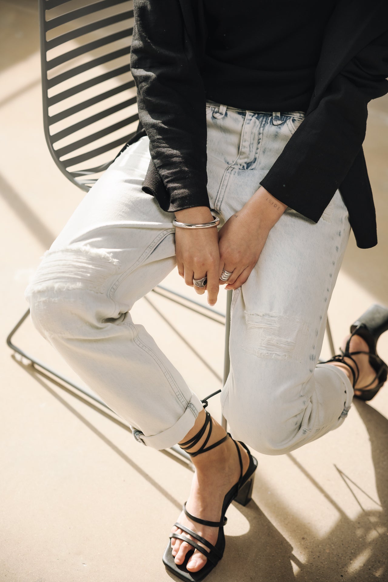 Cropped boyfriend jeans Woman Timea Denim benett | Freeman T. Porter
