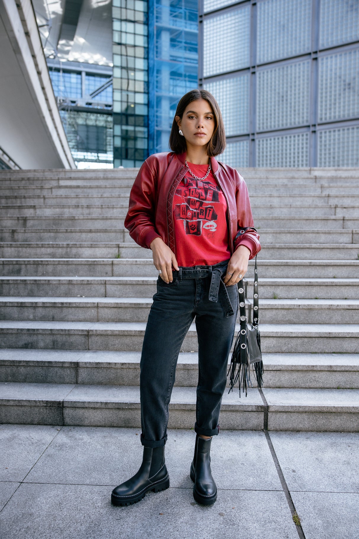 Jeans cropped boyfriend Femme Timea salsina | Freeman T. Porter