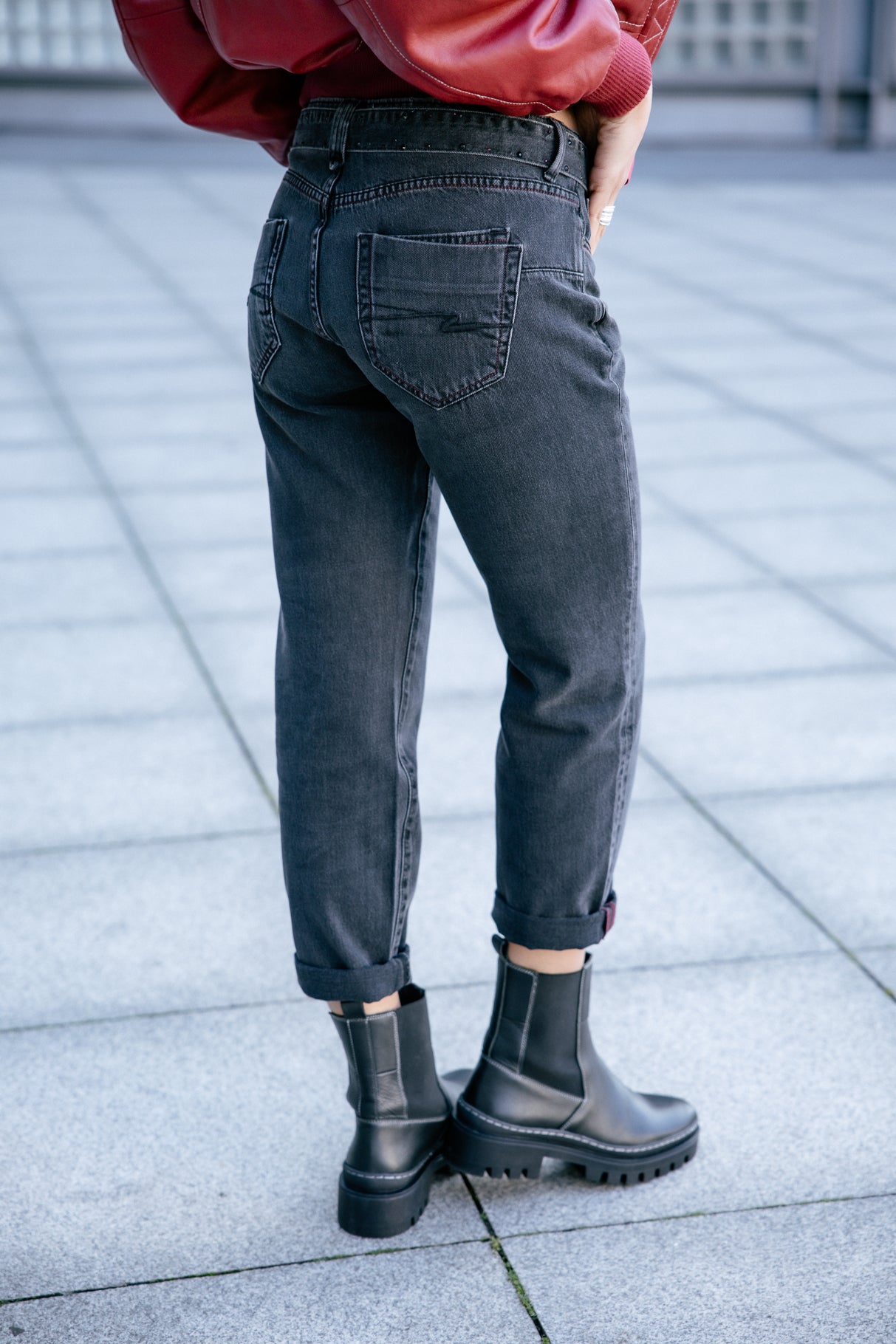 Cropped boyfriend jeans Woman Timea salsina | Freeman T. Porter