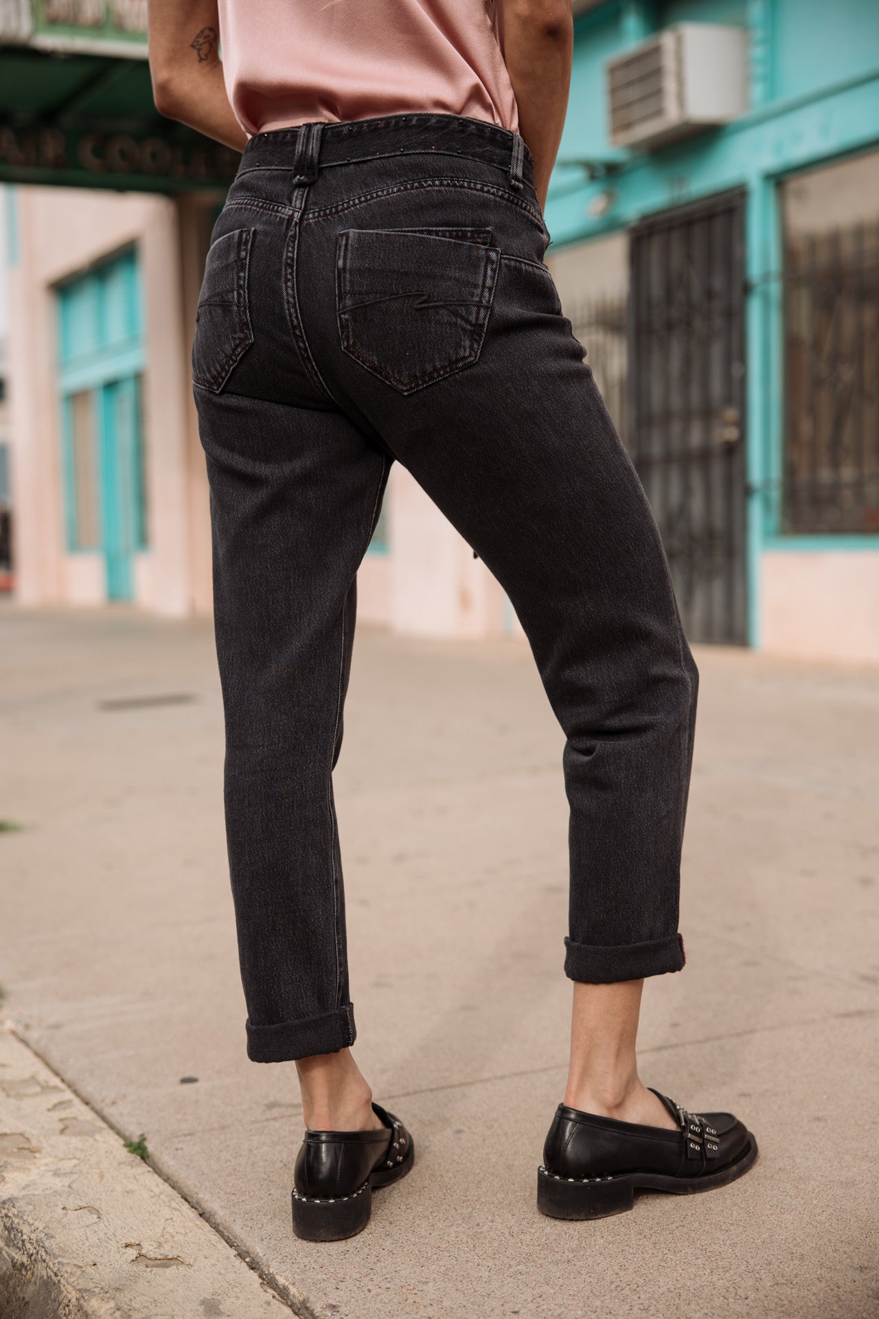 Vaqueros boyfriend recortados Mujer Timea Denim salsina | Freeman T. Porter
