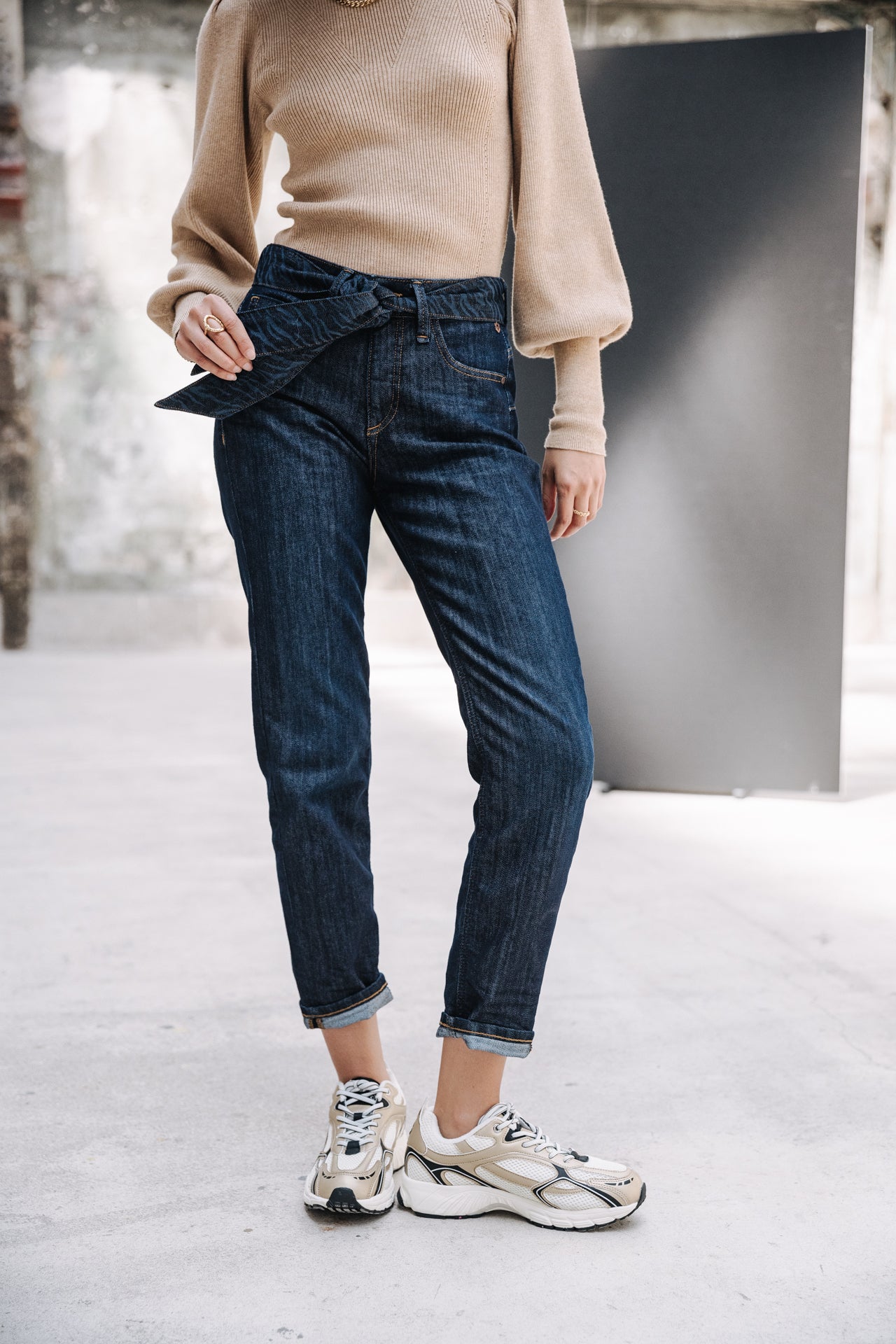 Jeans cropped boyfriend Femme Timea eclipse | Freeman T. Porter