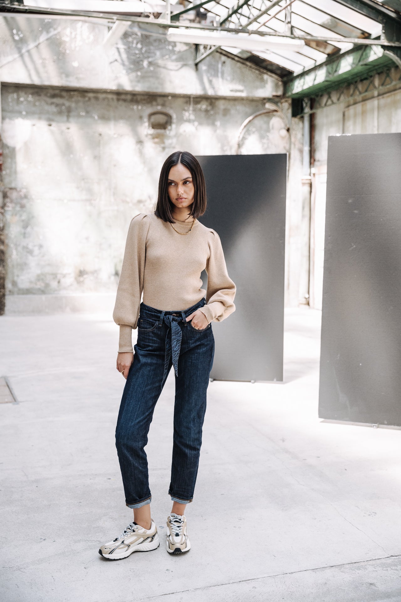 Jeans cropped boyfriend Femme Timea eclipse | Freeman T. Porter