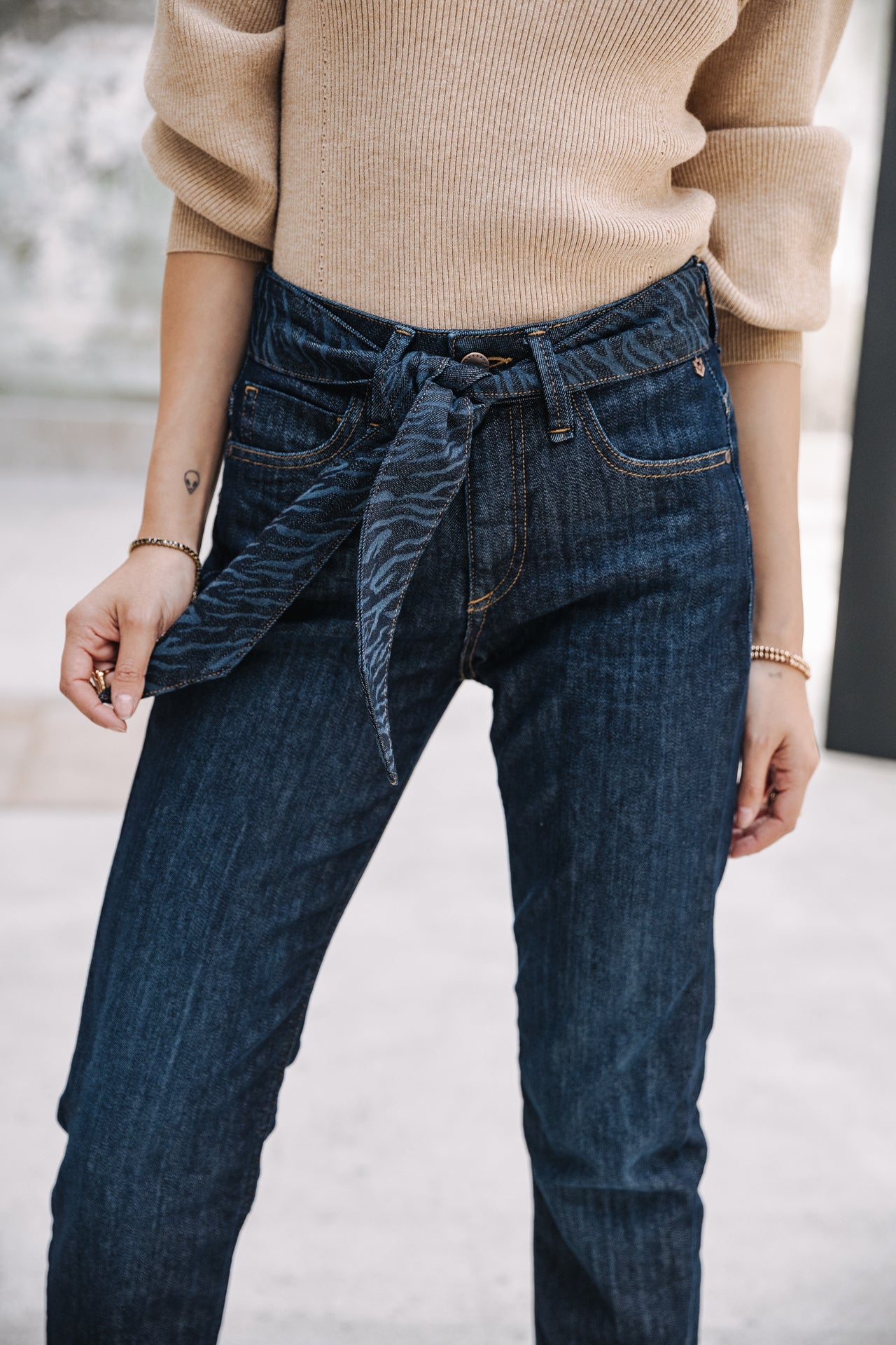 Jeans cropped boyfriend Femme Timea eclipse | Freeman T. Porter