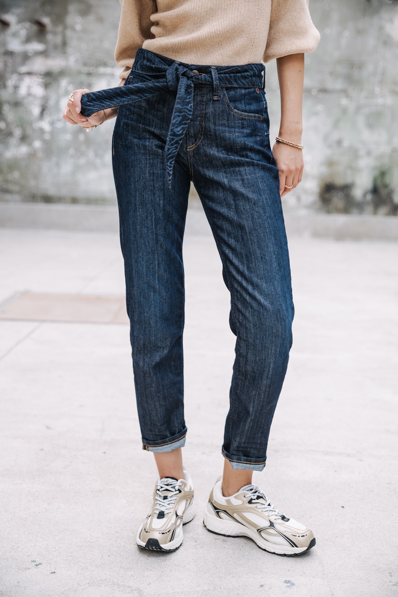 Jeans cropped boyfriend Femme Timea eclipse | Freeman T. Porter