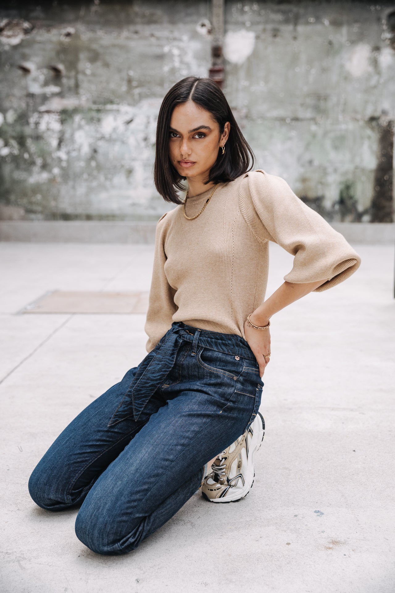Jeans cropped boyfriend Femme Timea eclipse | Freeman T. Porter
