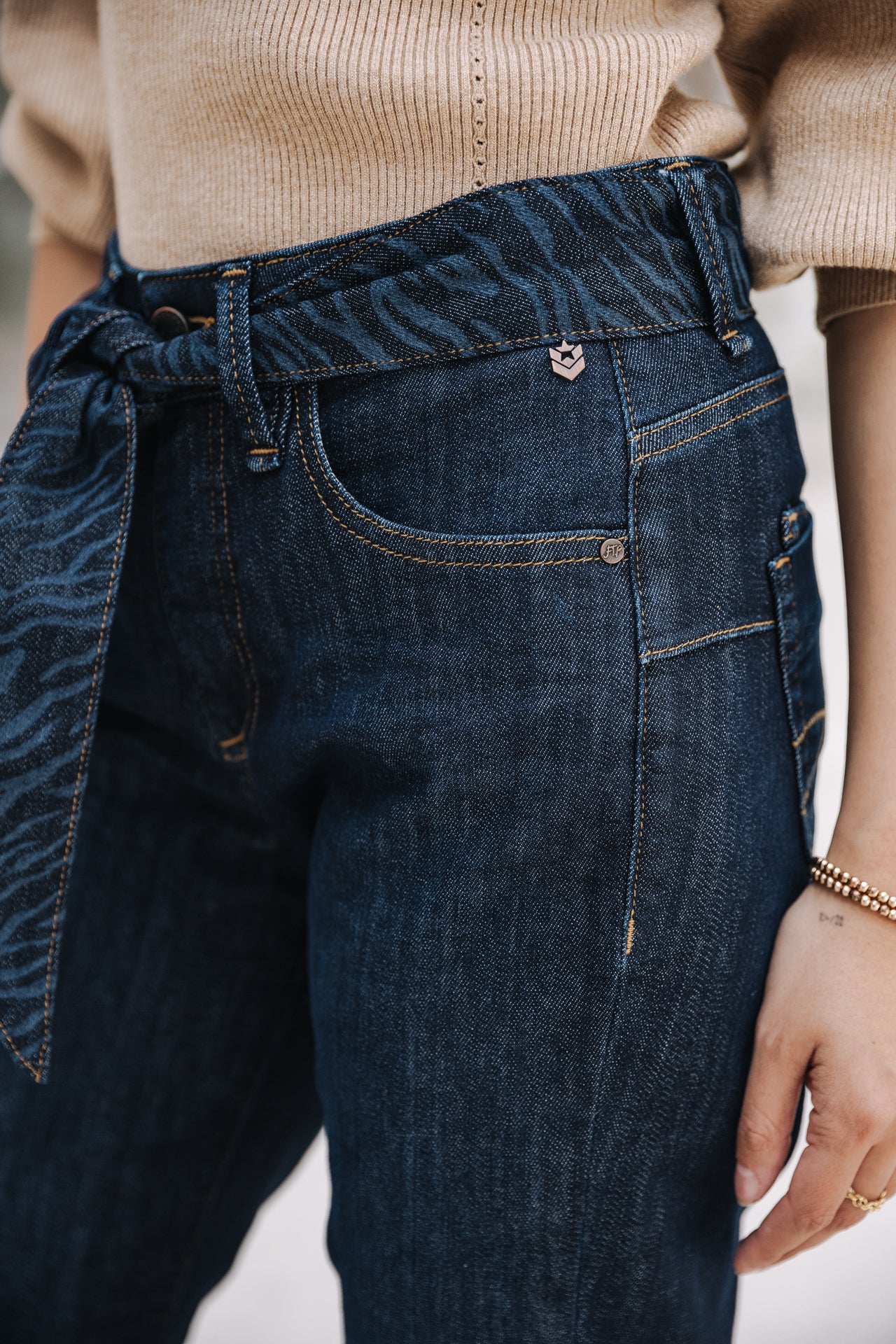Jeans cropped boyfriend Femme Timea eclipse | Freeman T. Porter