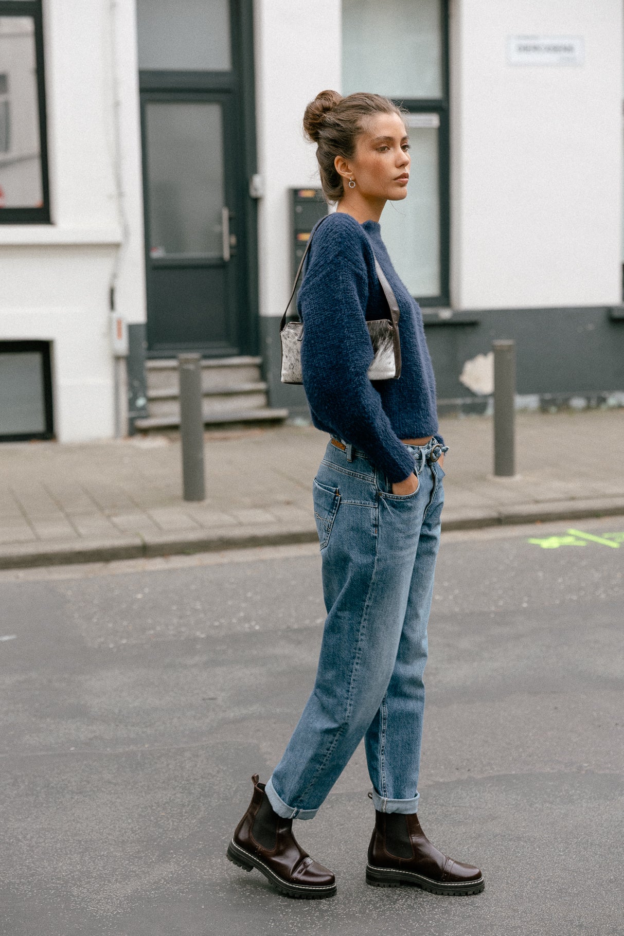 Jeans cropped boyfriend Femme Timea Denim magnus | Freeman T. Porter