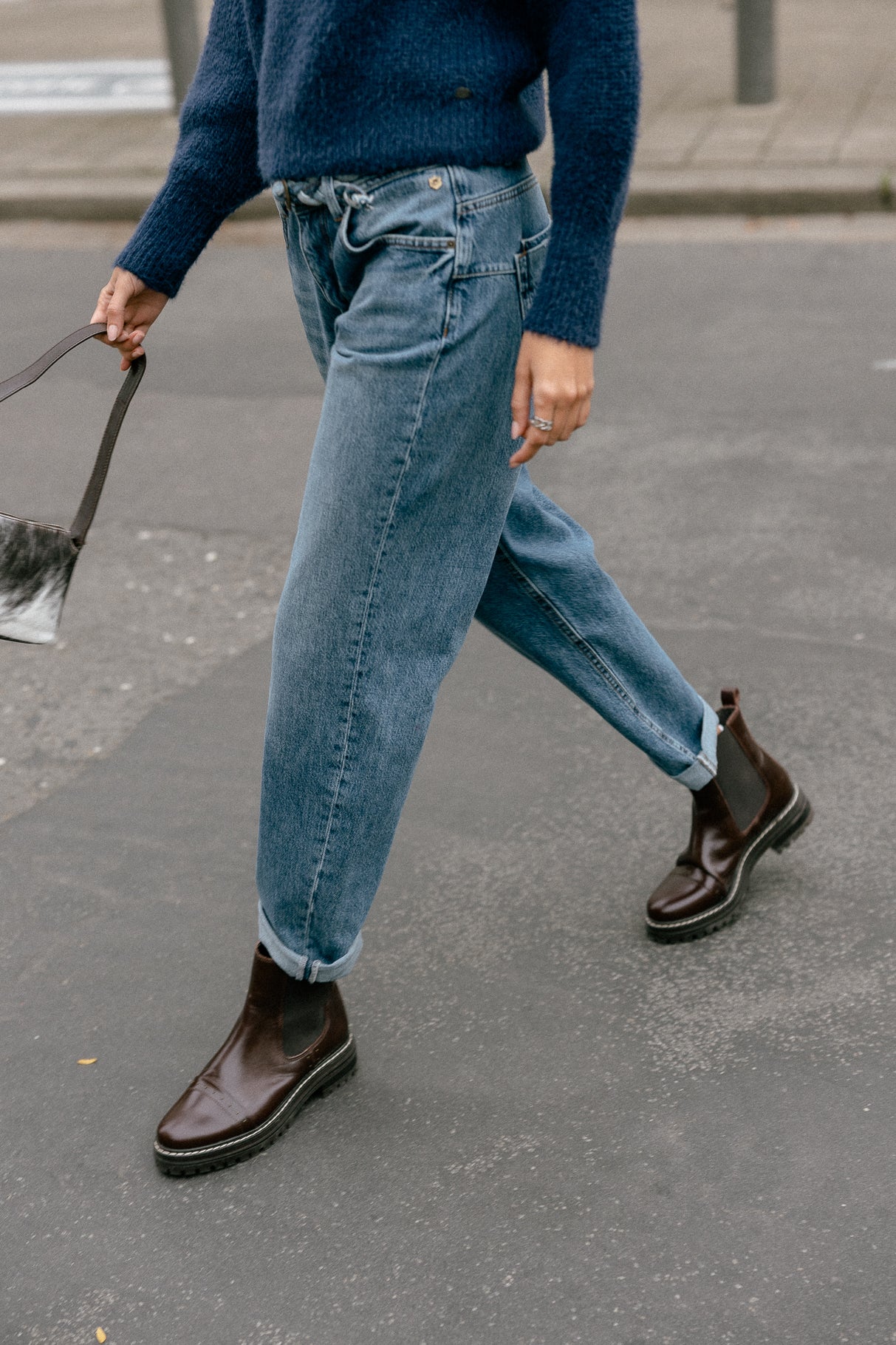Jeans cropped boyfriend Femme Timea Denim magnus | Freeman T. Porter