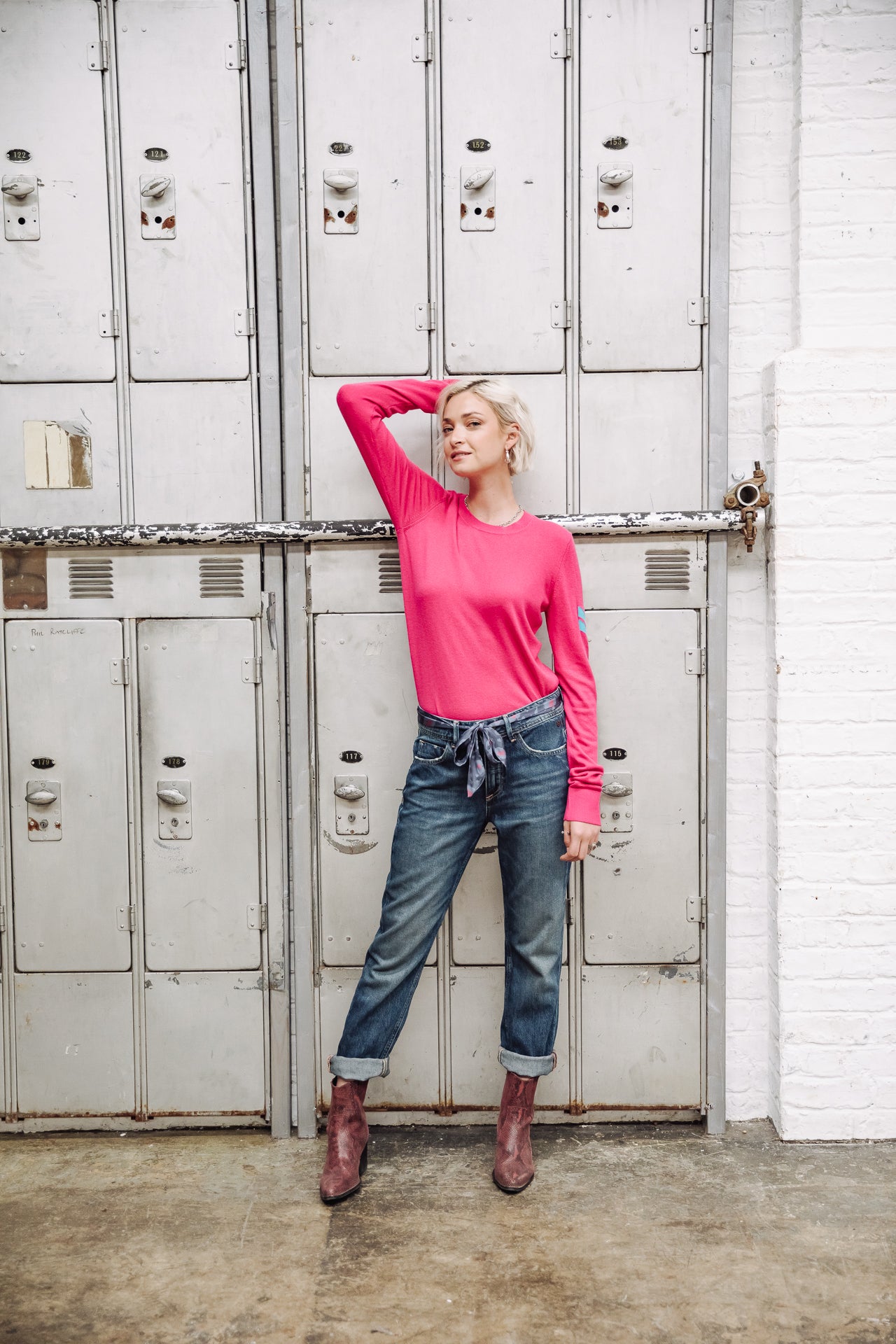 Jeans cropped boyfriend Femme Timea Denim pittsburg dark | Freeman T. Porter