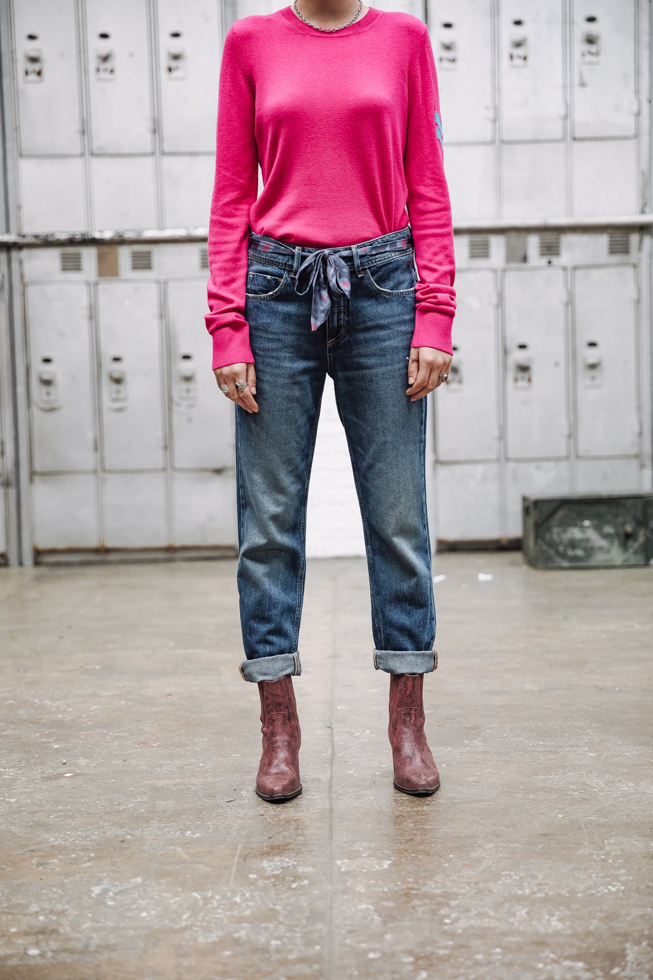Jeans cropped boyfriend Femme Timea Denim pittsburg dark | Freeman T. Porter