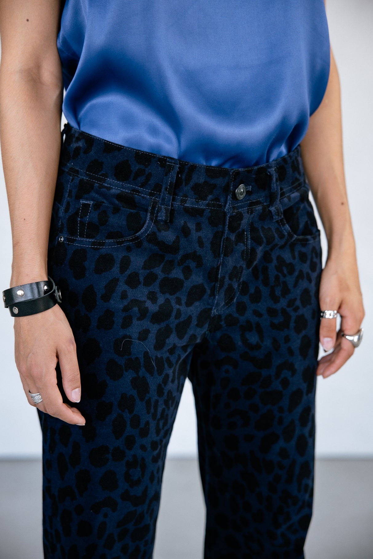 Pantalon cropped boyfriend Femme Timea Bachata naval academy | Freeman T. Porter