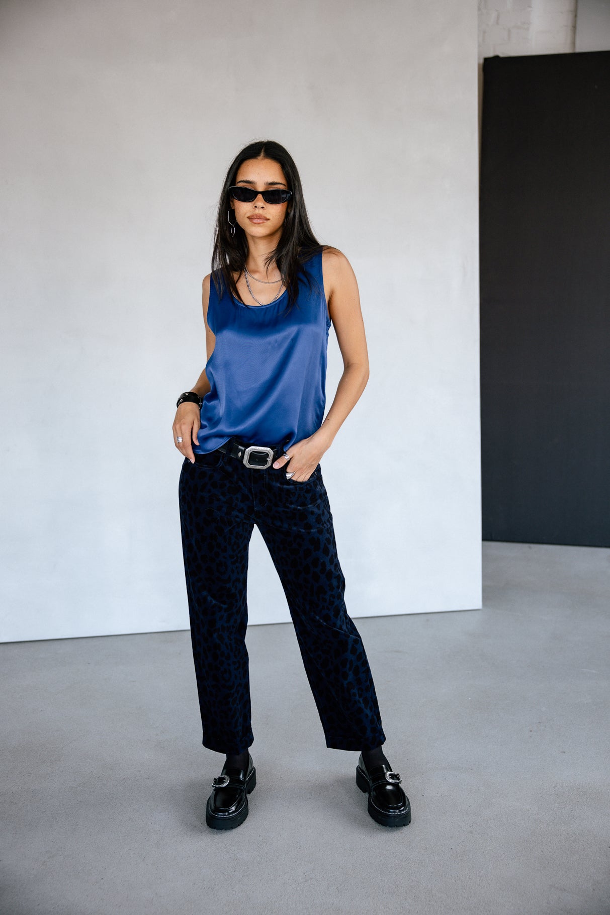 Pantalon cropped boyfriend Femme Timea Bachata naval academy | Freeman T. Porter