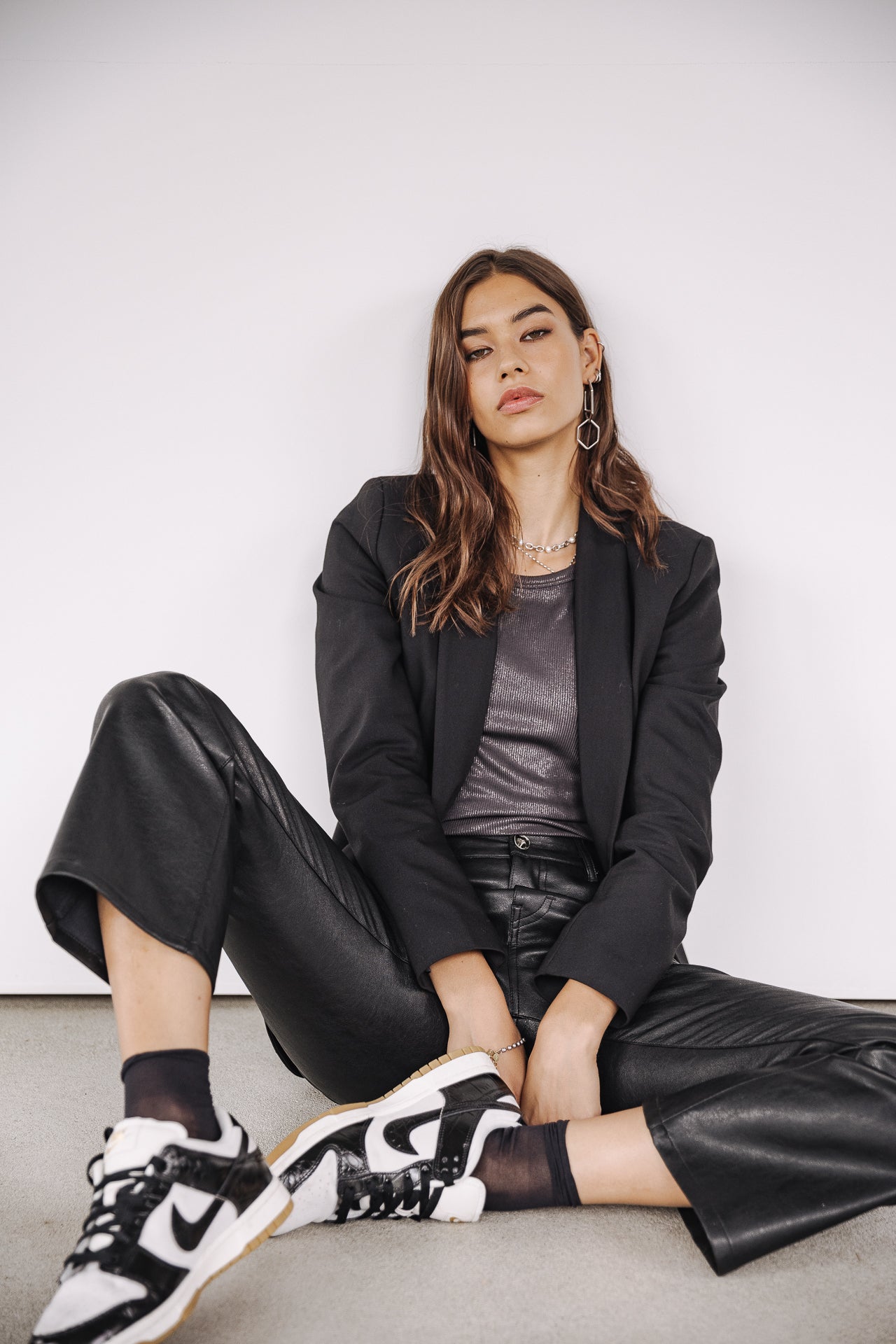 Pantalon Bootcut 7/8 Femme Norma Biker black | Freeman T. Porter