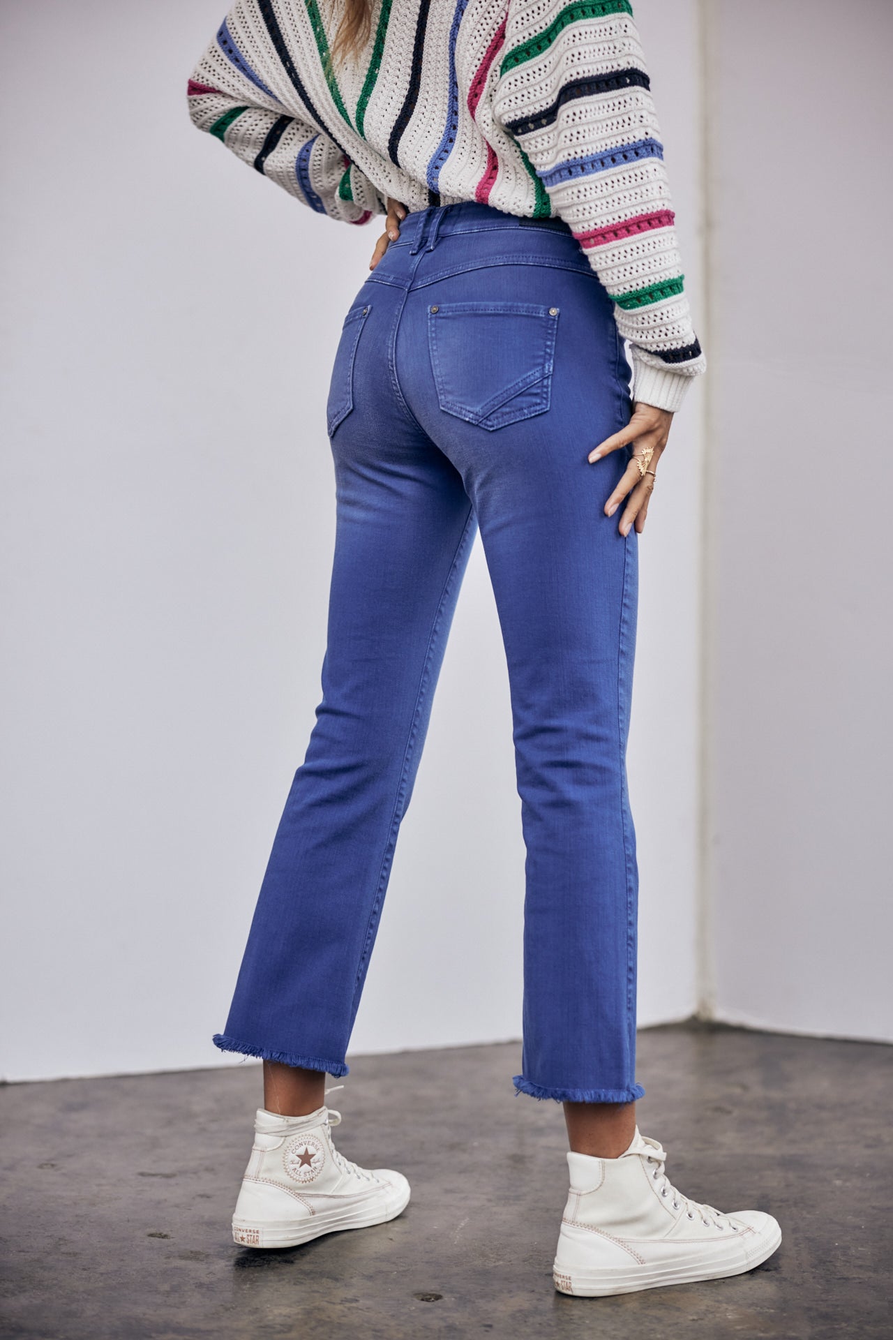 Pantalon Bootcut 7/8 Woman Norma California mazarine blue | Freeman T. Porter