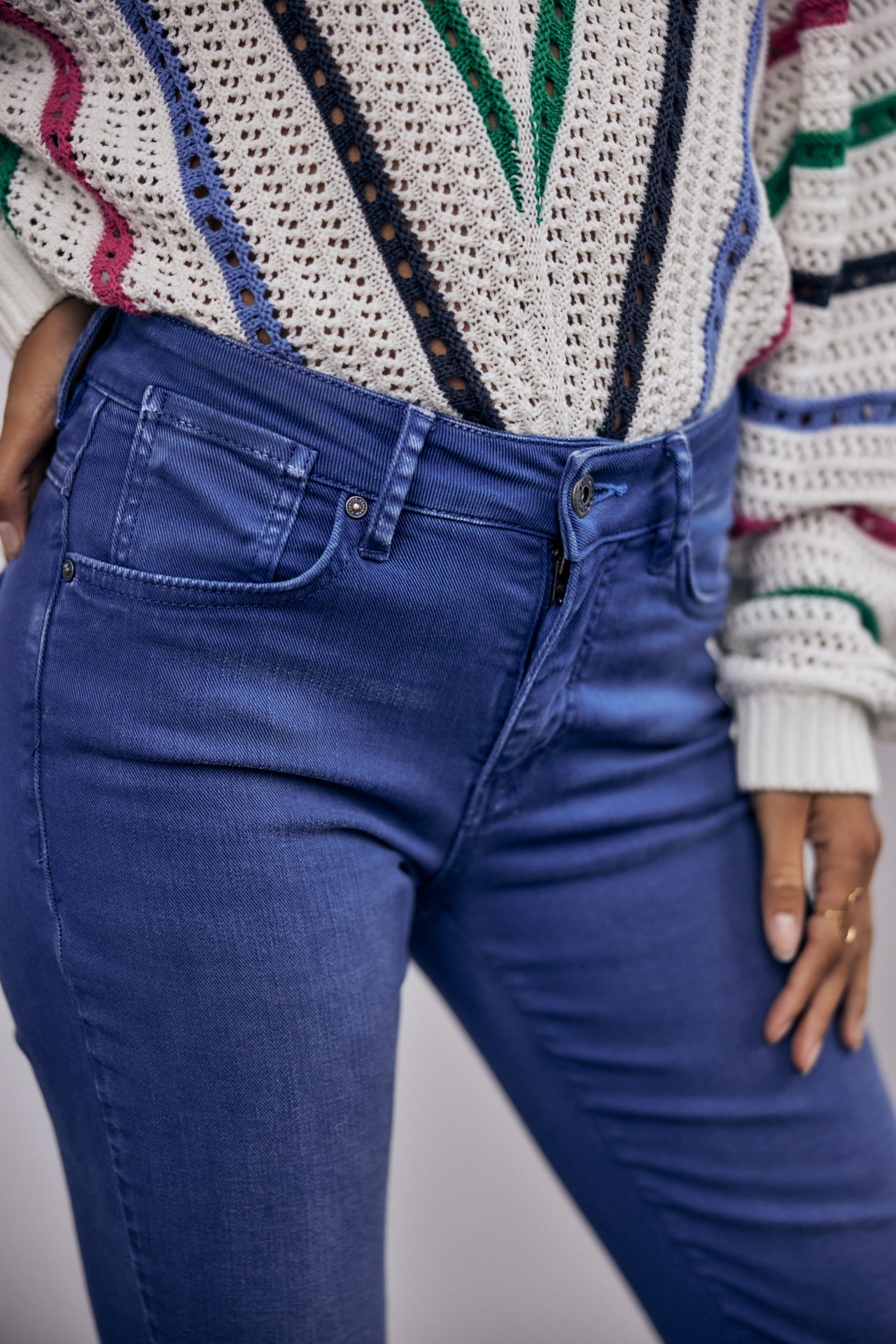 Pantalon Bootcut 7/8 Woman Norma California mazarine blue | Freeman T. Porter