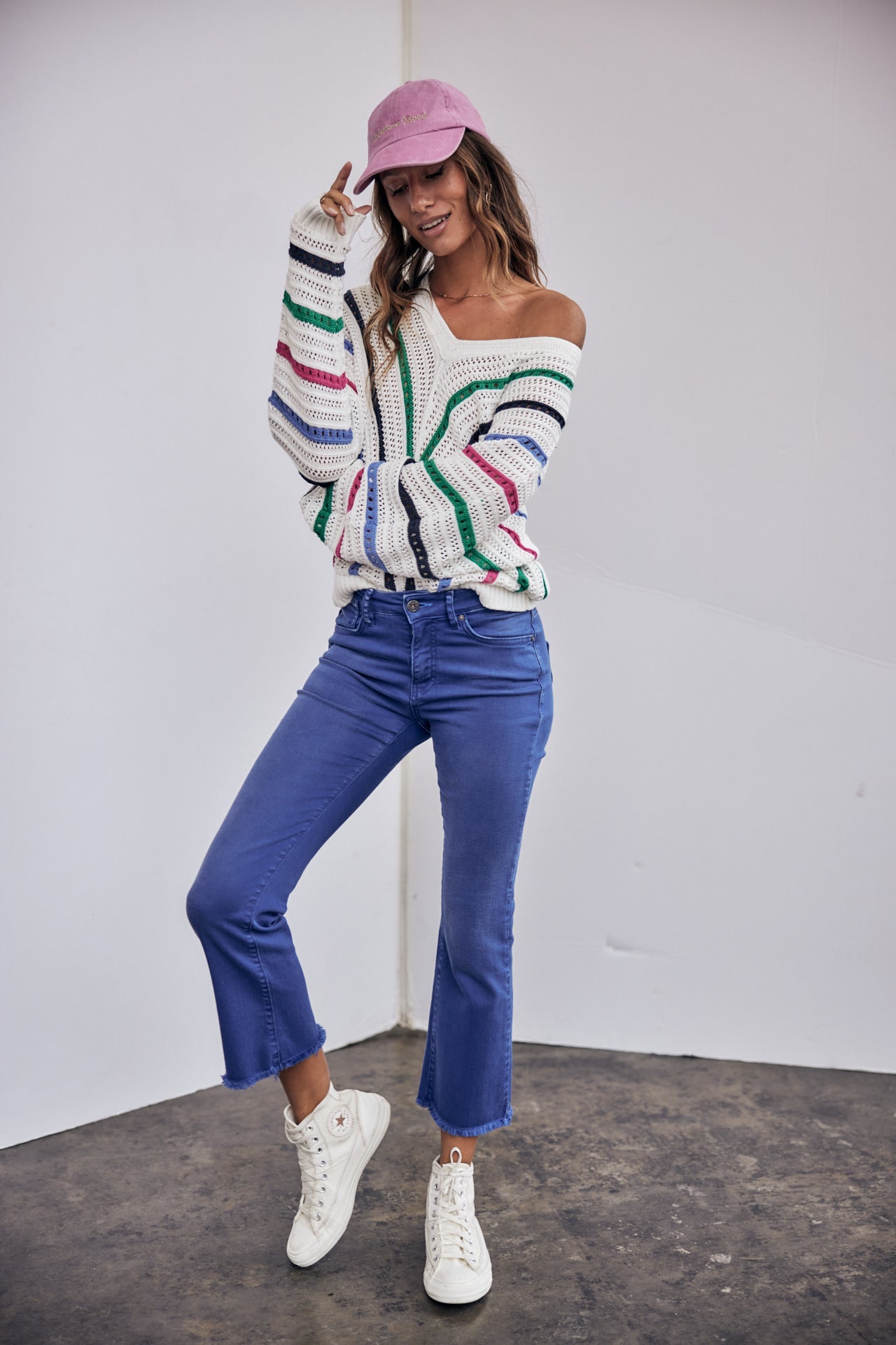 Pantalon Bootcut 7/8 Woman Norma California mazarine blue | Freeman T. Porter