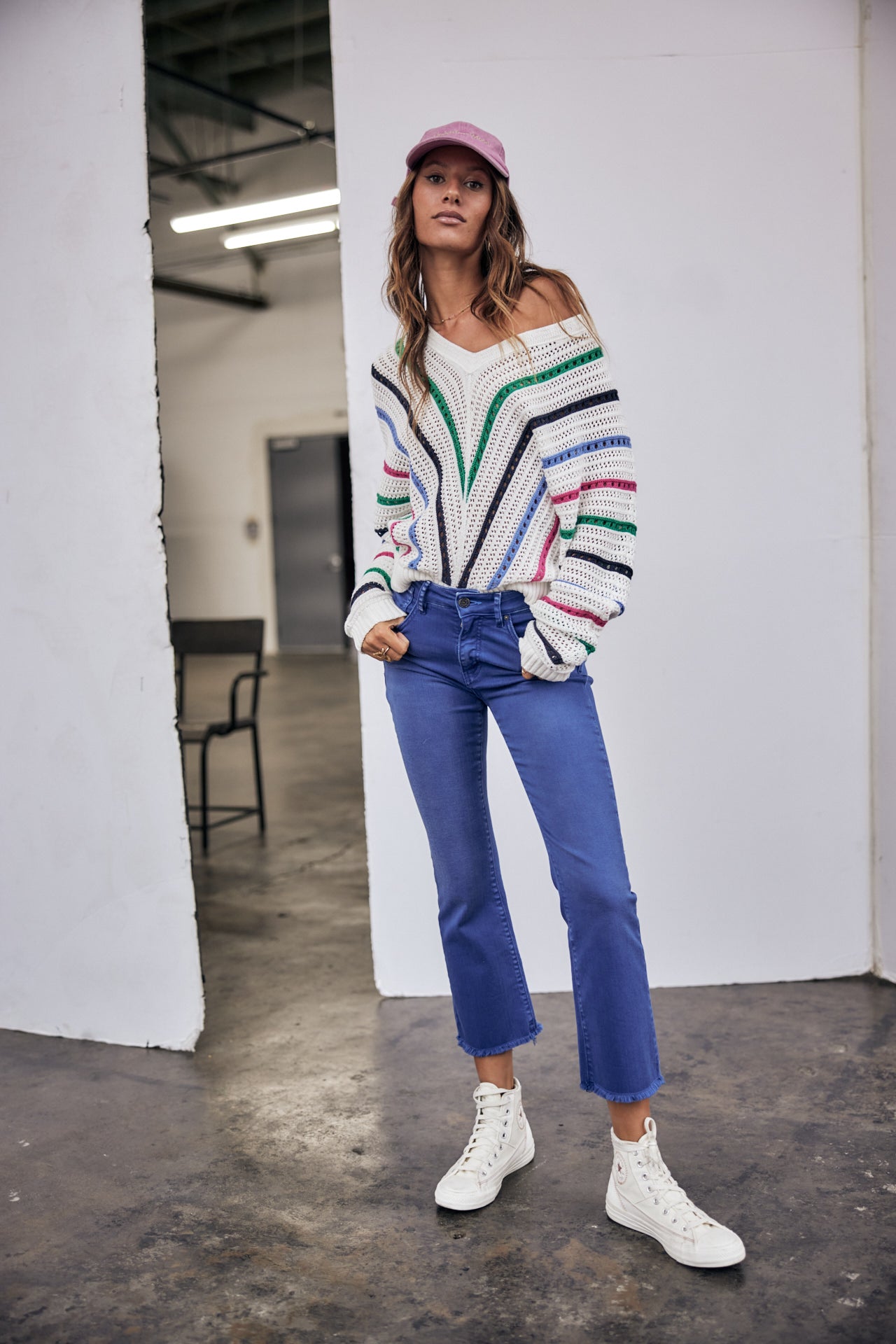 Pantalon Bootcut 7/8 Woman Norma California mazarine blue | Freeman T. Porter
