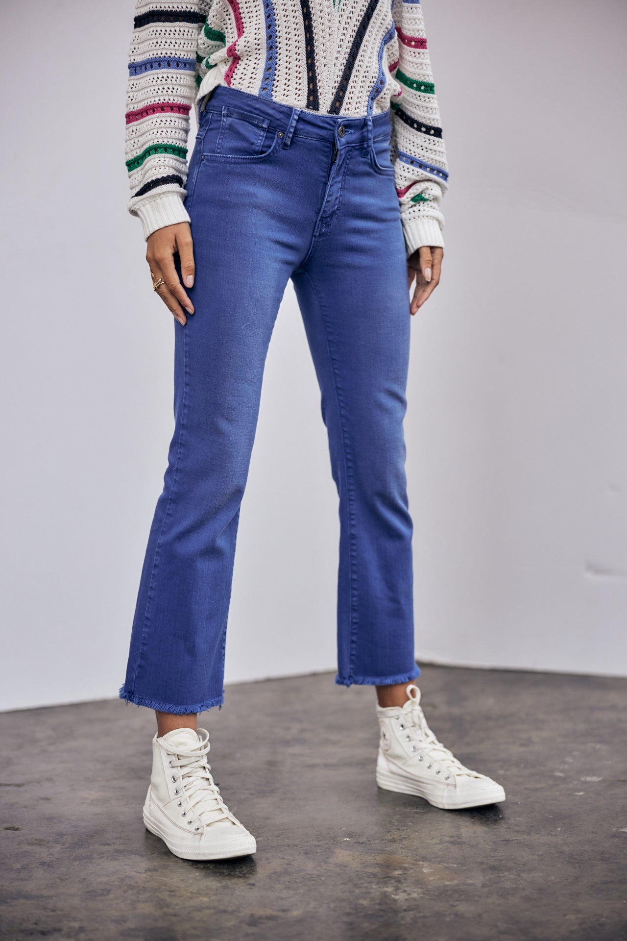 Pantalon Bootcut 7/8 Woman Norma California mazarine blue | Freeman T. Porter