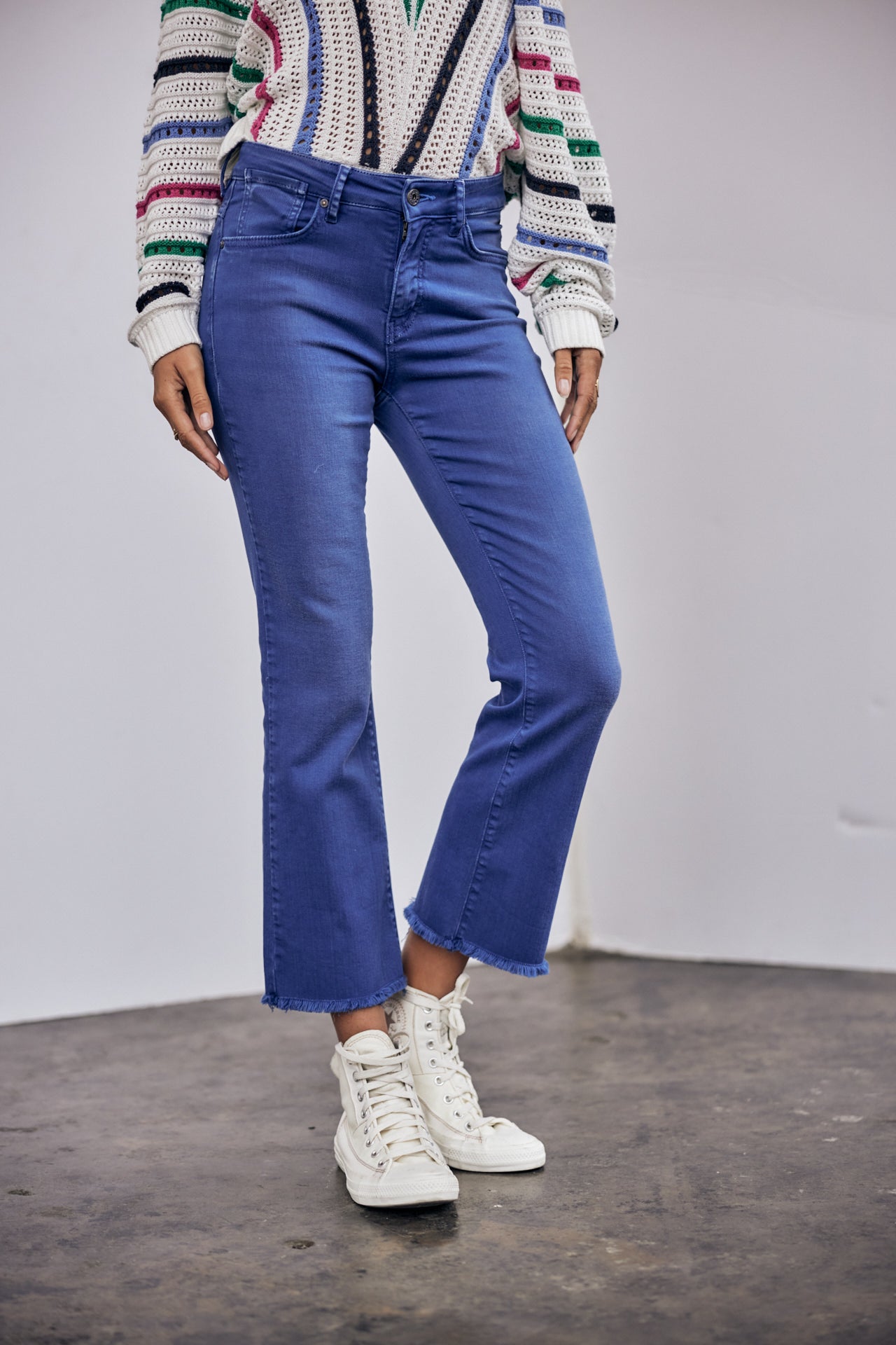 Pantalon Bootcut 7/8 Woman Norma California mazarine blue | Freeman T. Porter