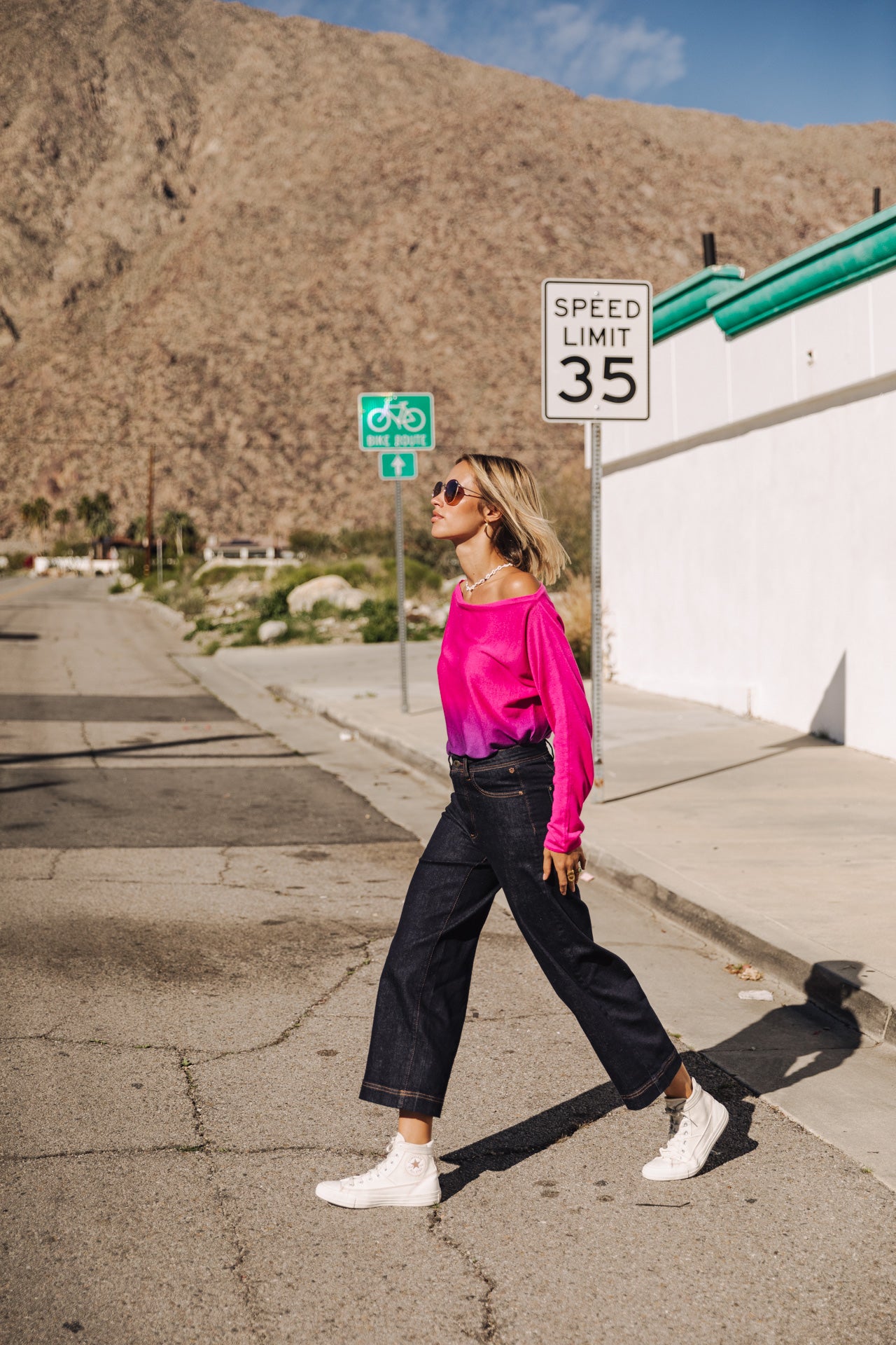 Jeans large 7/8 Femme Nylia bellagio | Freeman T. Porter