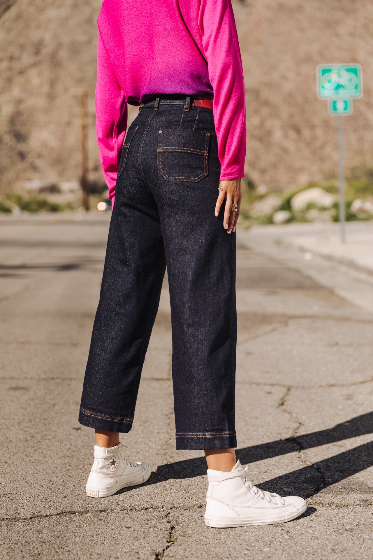 Jeans large 7/8 Femme Nylia bellagio | Freeman T. Porter