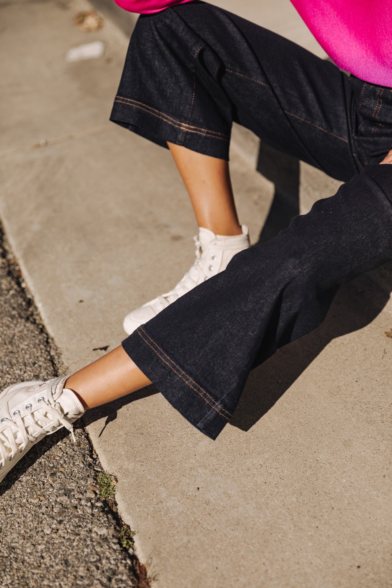 Jeans large 7/8 Femme Nylia bellagio | Freeman T. Porter