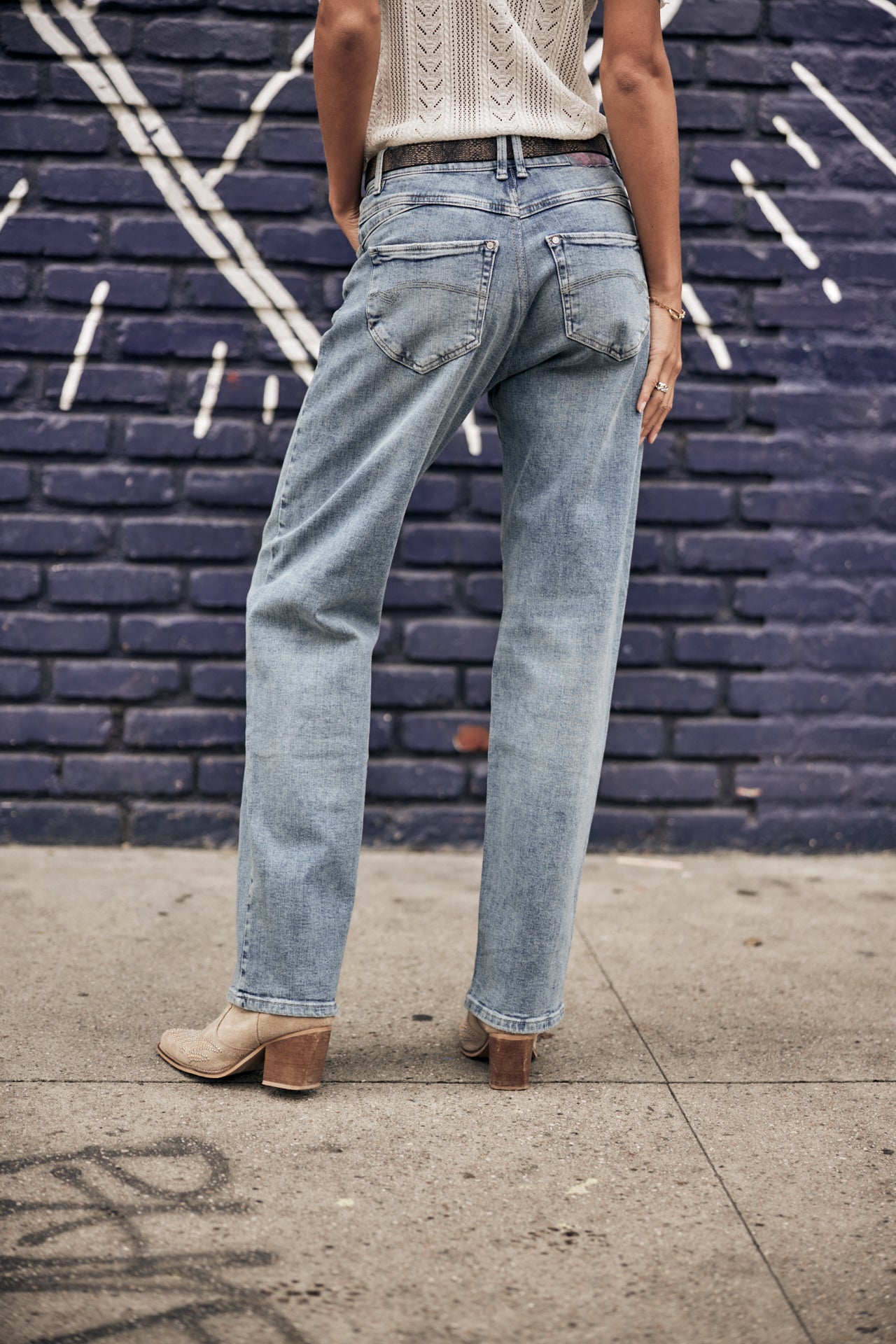 Jeans droit Ultra Long Femme Ester pamplone | Freeman T. Porter