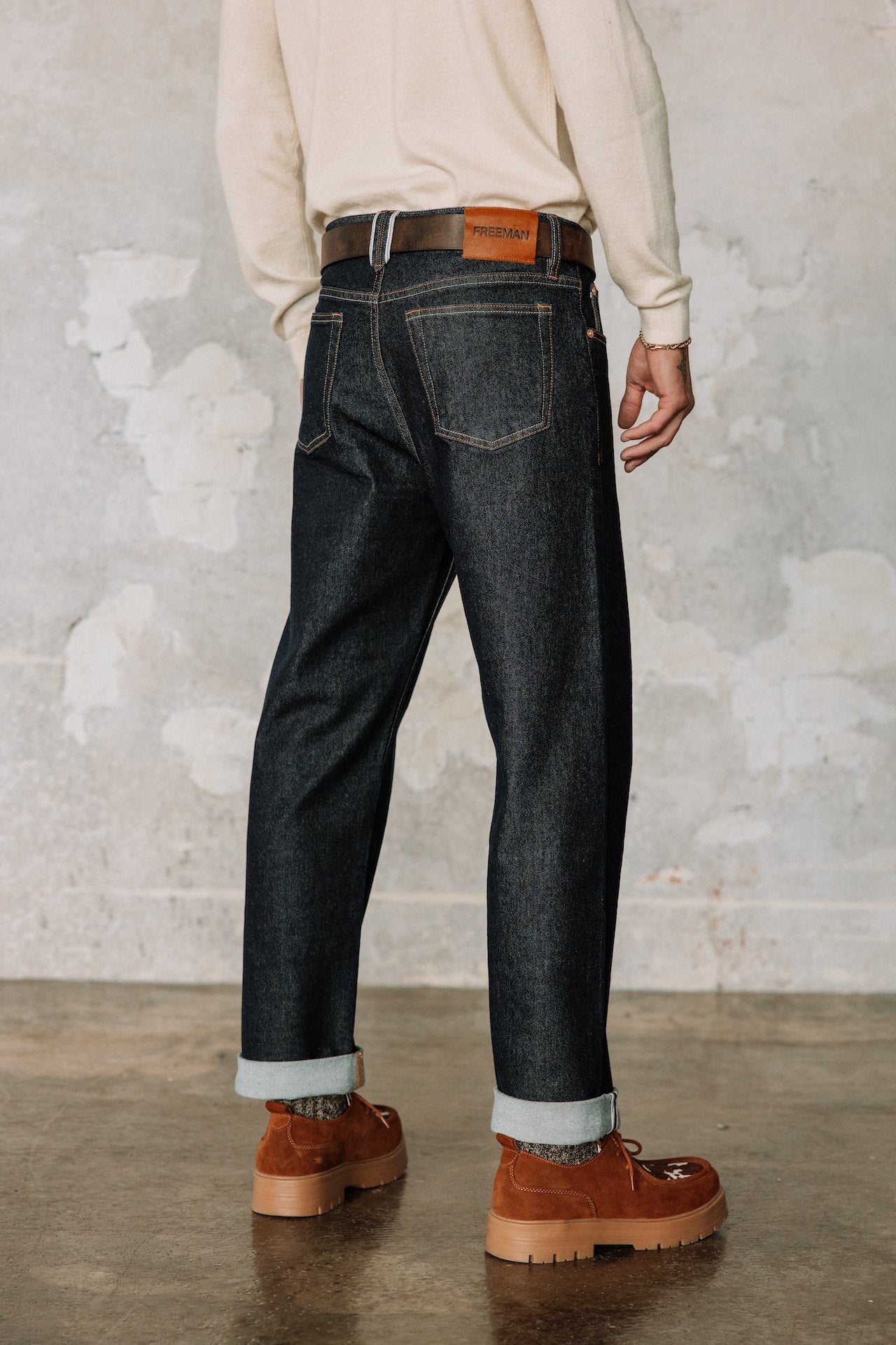 Jeans droit Hombres Victor raw selvedge | Freeman T. Porter