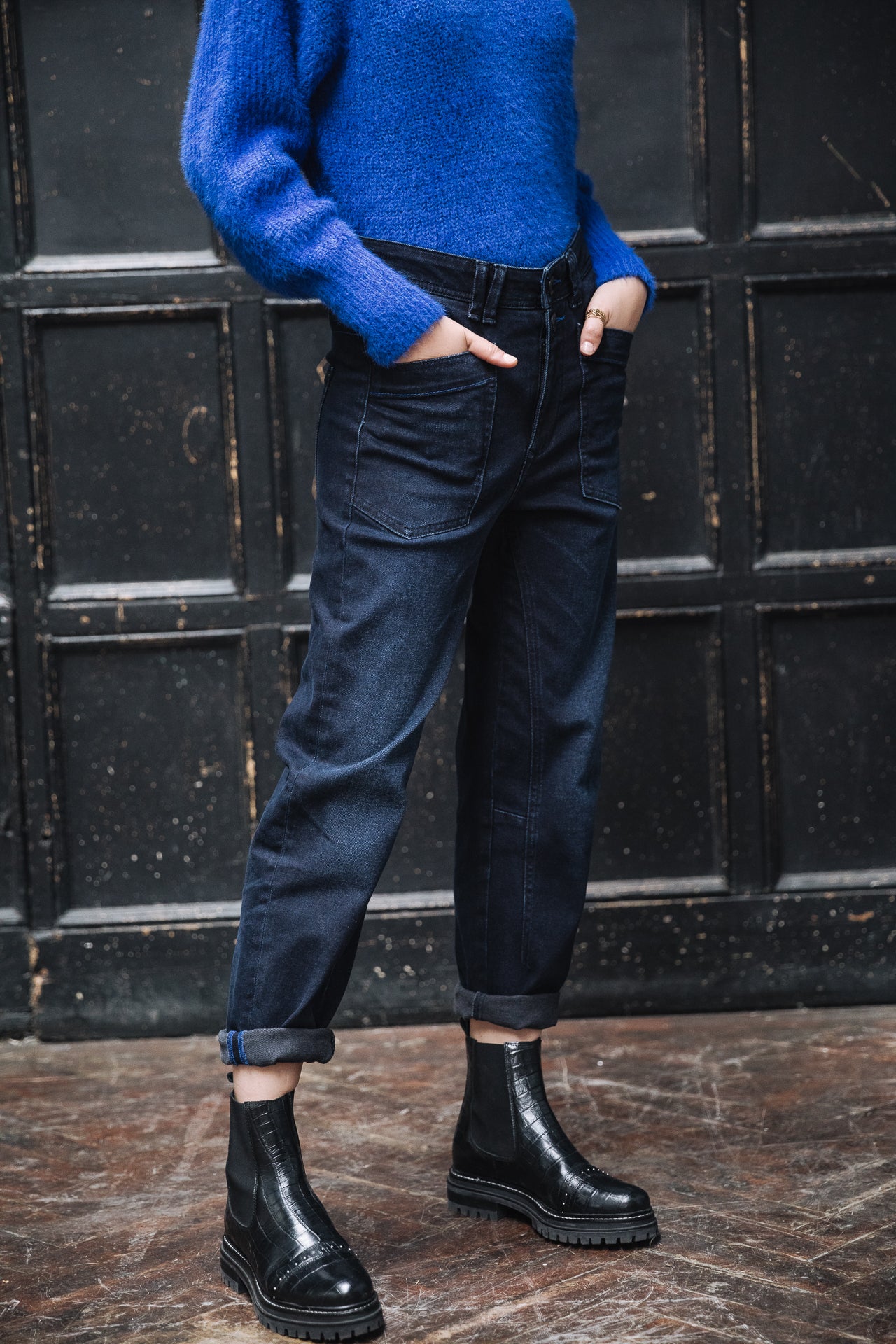 Jeans taille haute Femme Edita blizzar | Freeman T. Porter