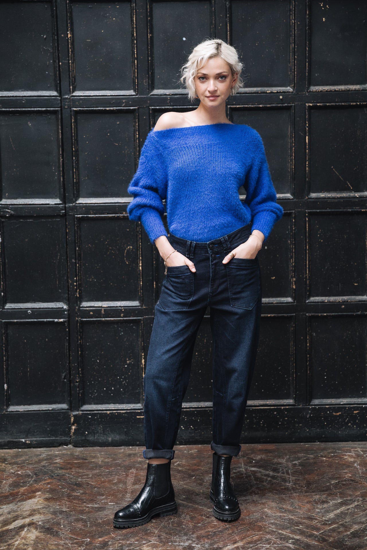 Jeans taille haute Femme Edita blizzar | Freeman T. Porter